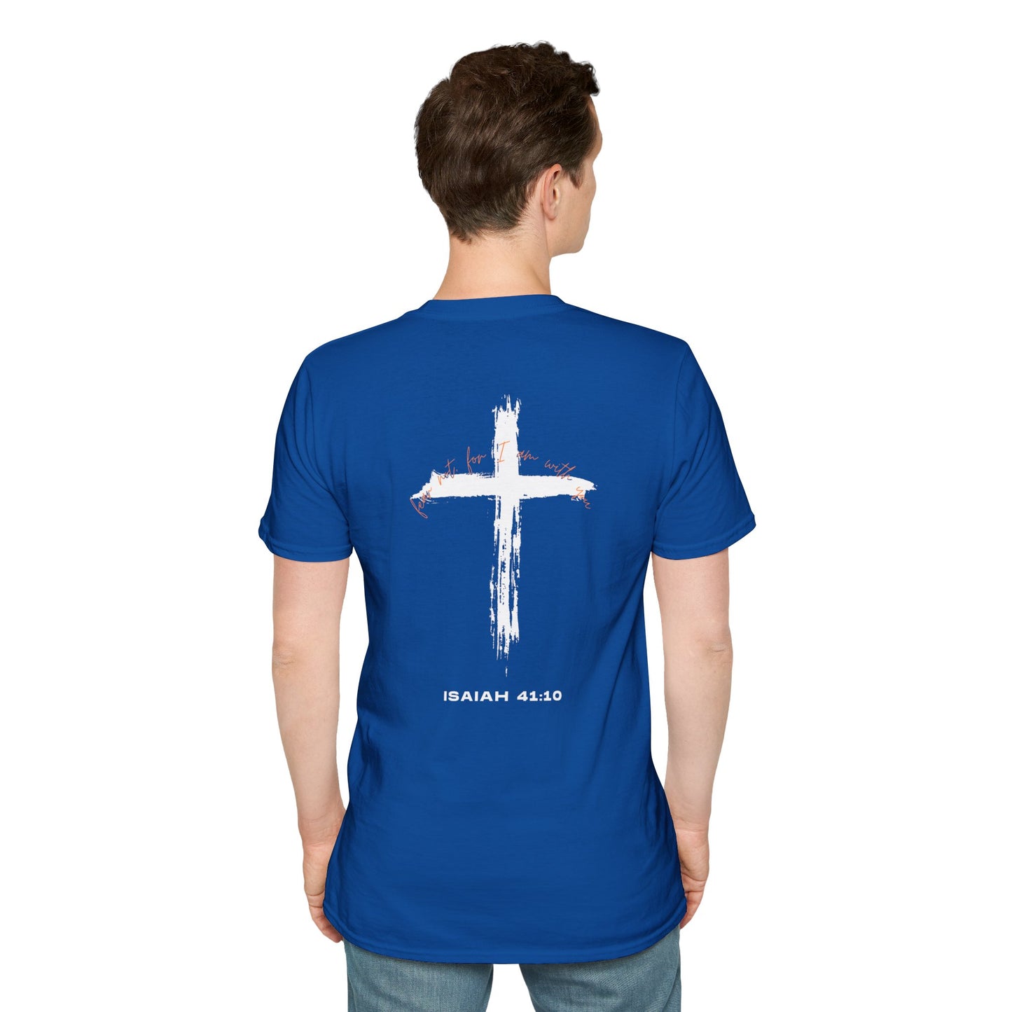 Faith-Inspired T-Shirt with Isaiah 41:10 Design - Customizable