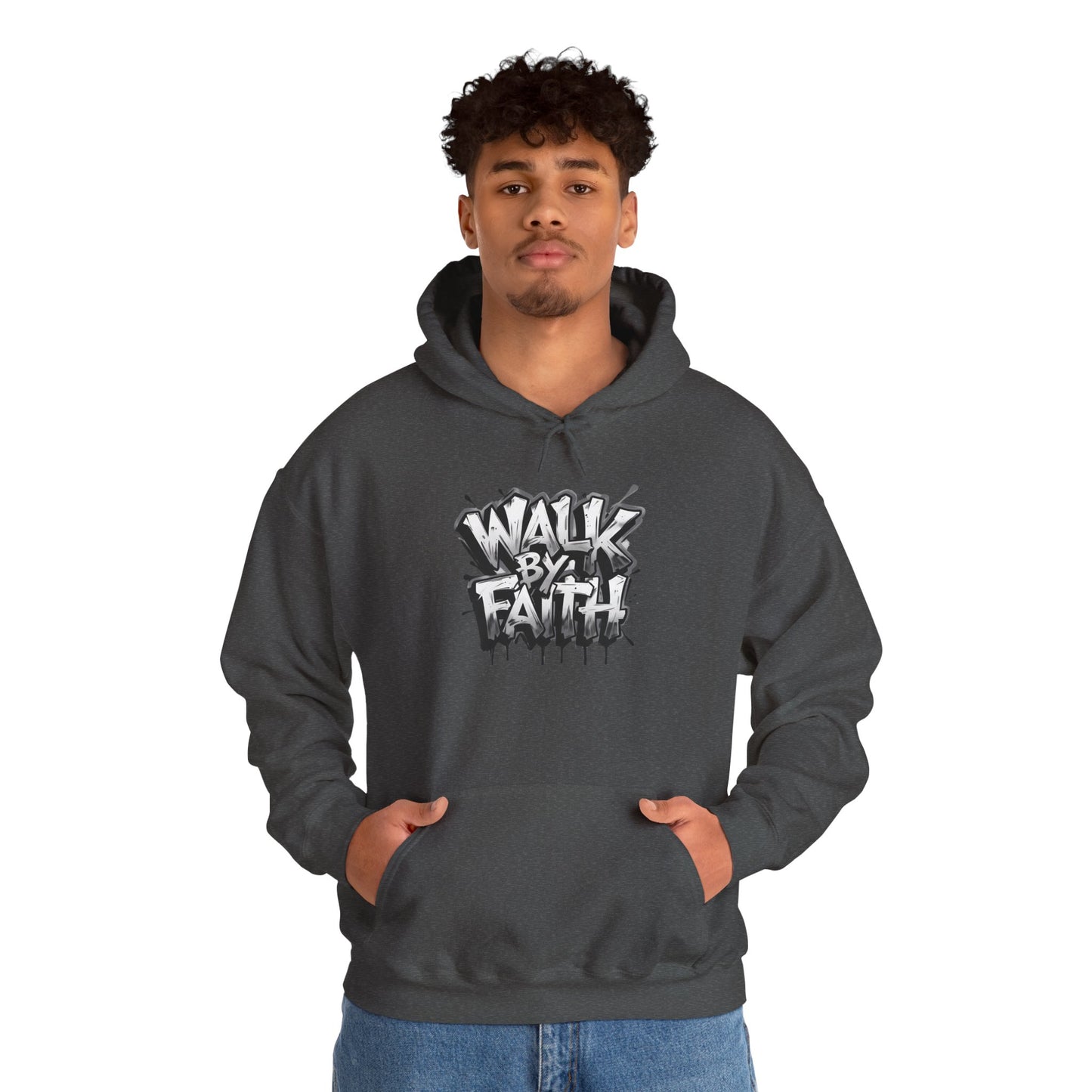 Faith Inspired Unisex Hoodie - 'Walk by Faith' Design