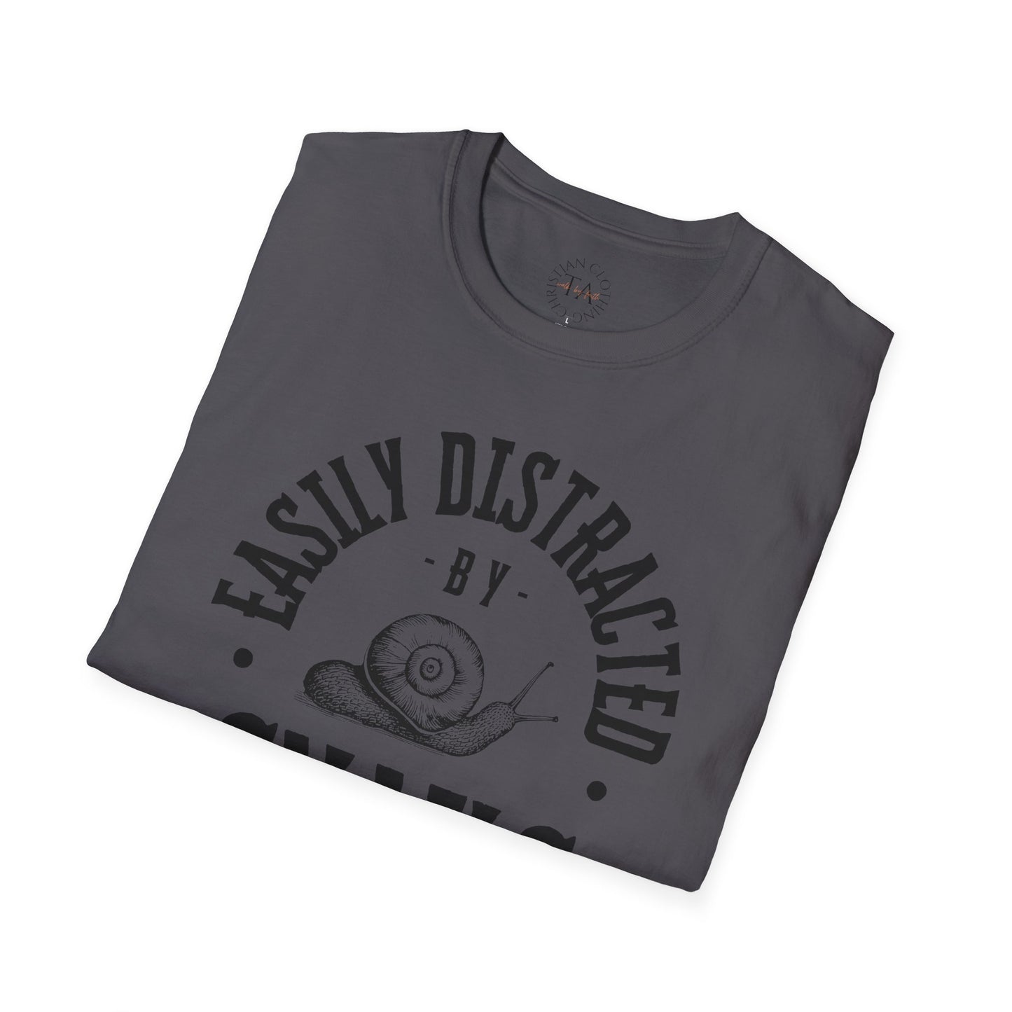 Easily Distracted by Snails Unisex T-Shirt - Cute Graphic Tee for Animal Lovers