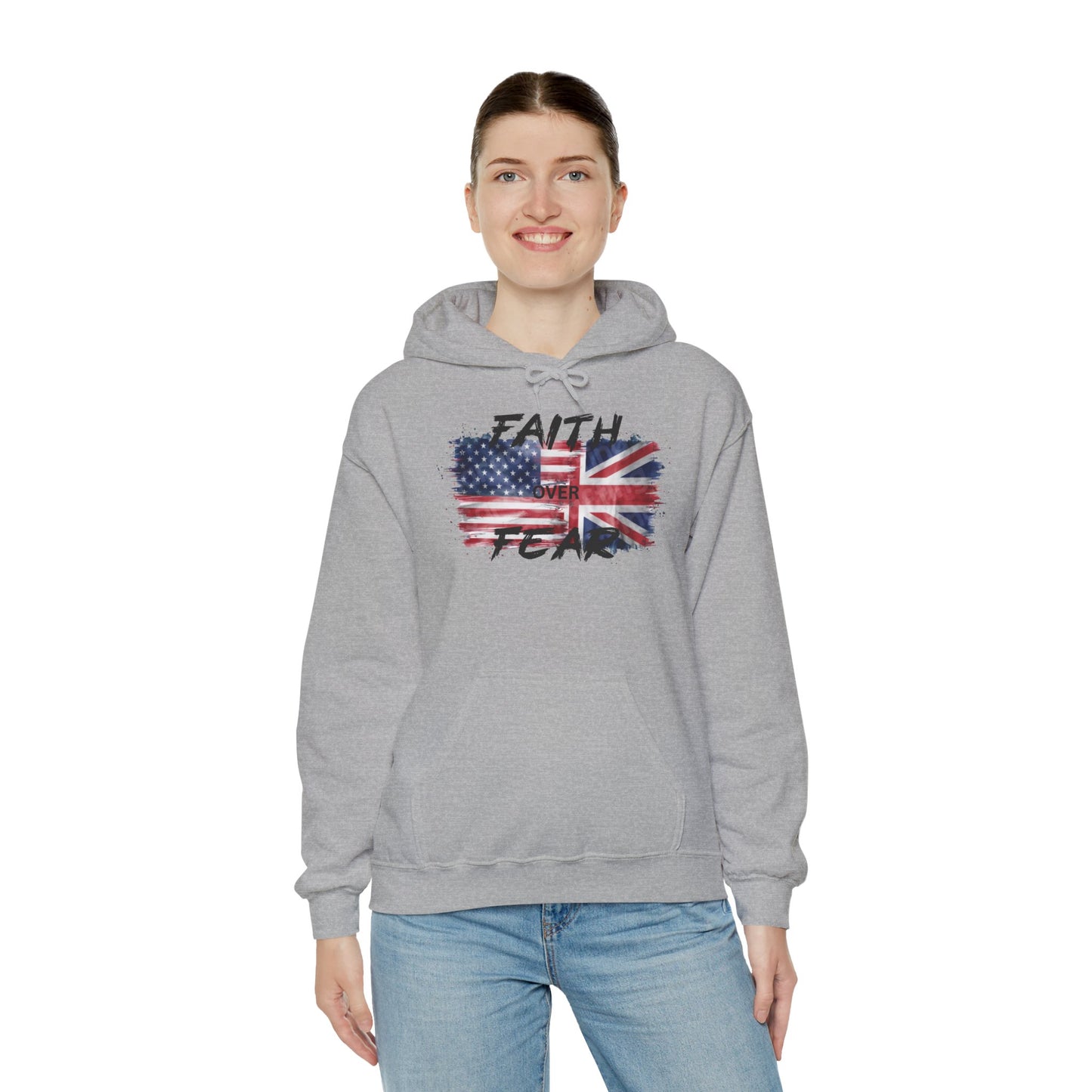 Faith over Fear USA UK Unisex Hoodie