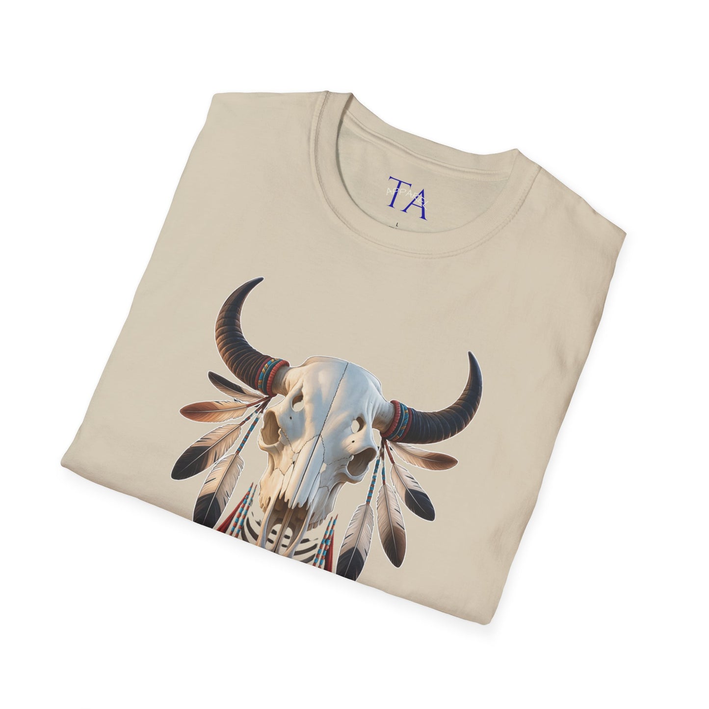 Native American Buffalo Skull T-Shirt - Whispers of the Ancestors