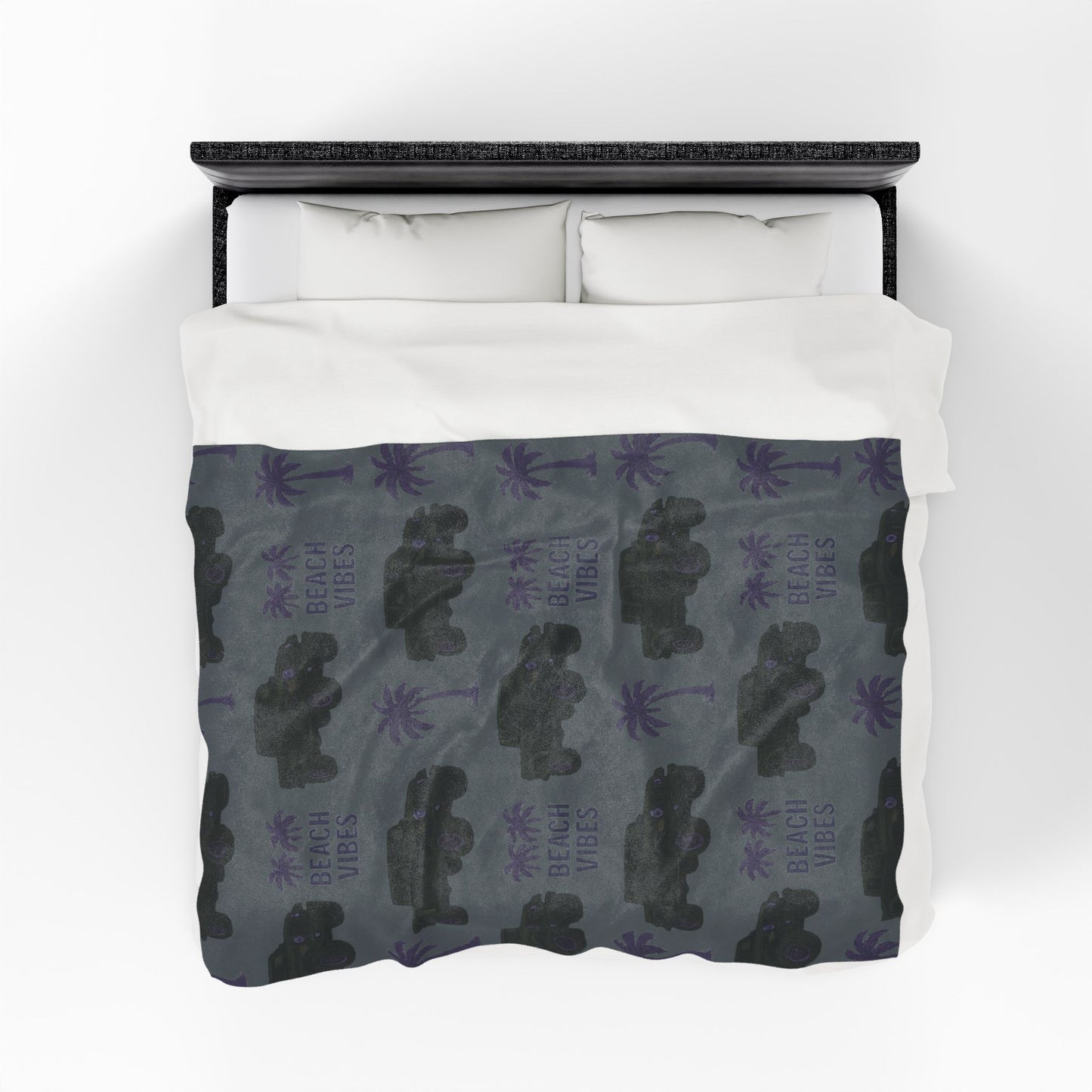 Beach Vibes Custom Jeep Gladiator Throw Blanket