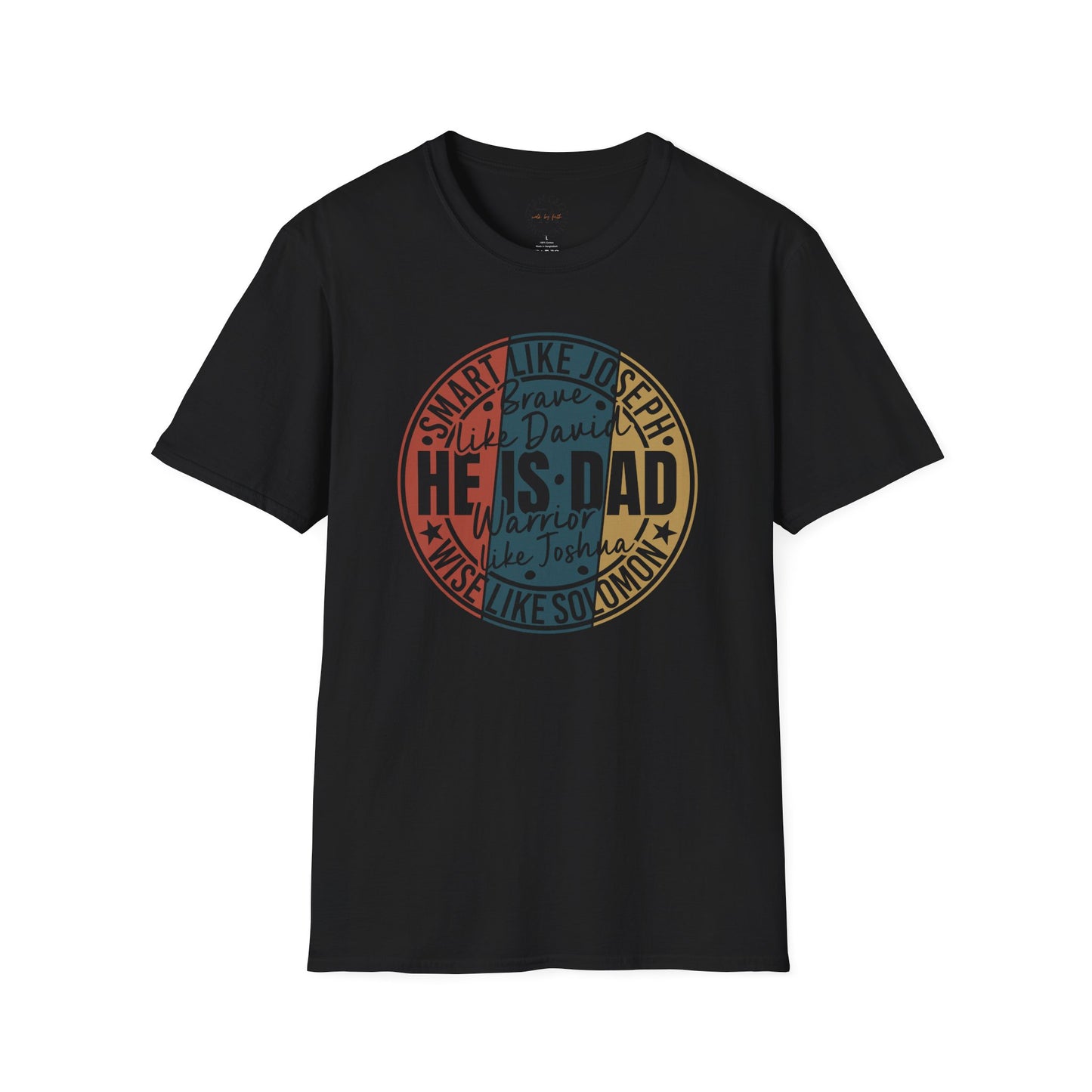 Faith Inspired Smart Like Dad Unisex Softstyle T-Shirt, Gifts for Father's Day, Casual Wear, Birthday Shirt, Dad Life Tee