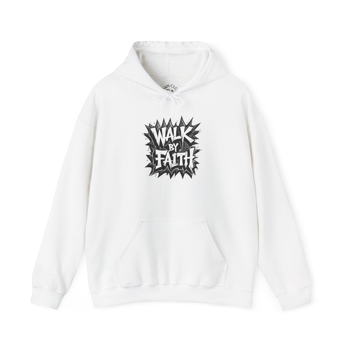 Faith Inspired Unisex Walk by Faith Hoodie - Inspirational Unisex Sweatshirt, Faith Apparel, Cozy Casual Wear, Gift for Believers, Everyday Comfort