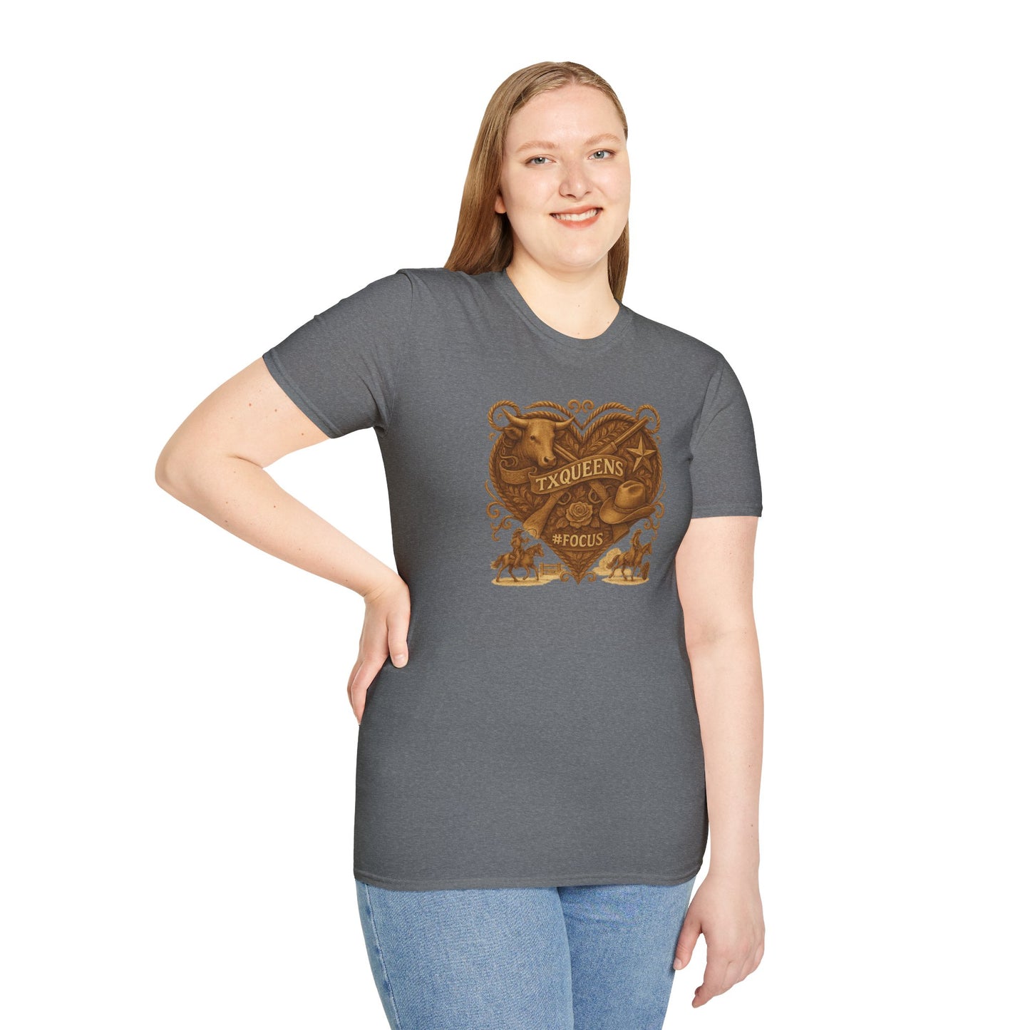 Texas Queens Graphic Tee | Soft Unisex T-Shirt, Trendy Shirt for Women, Cute Gift for Queens, Birthday Celebration, Everyday Style. Women's