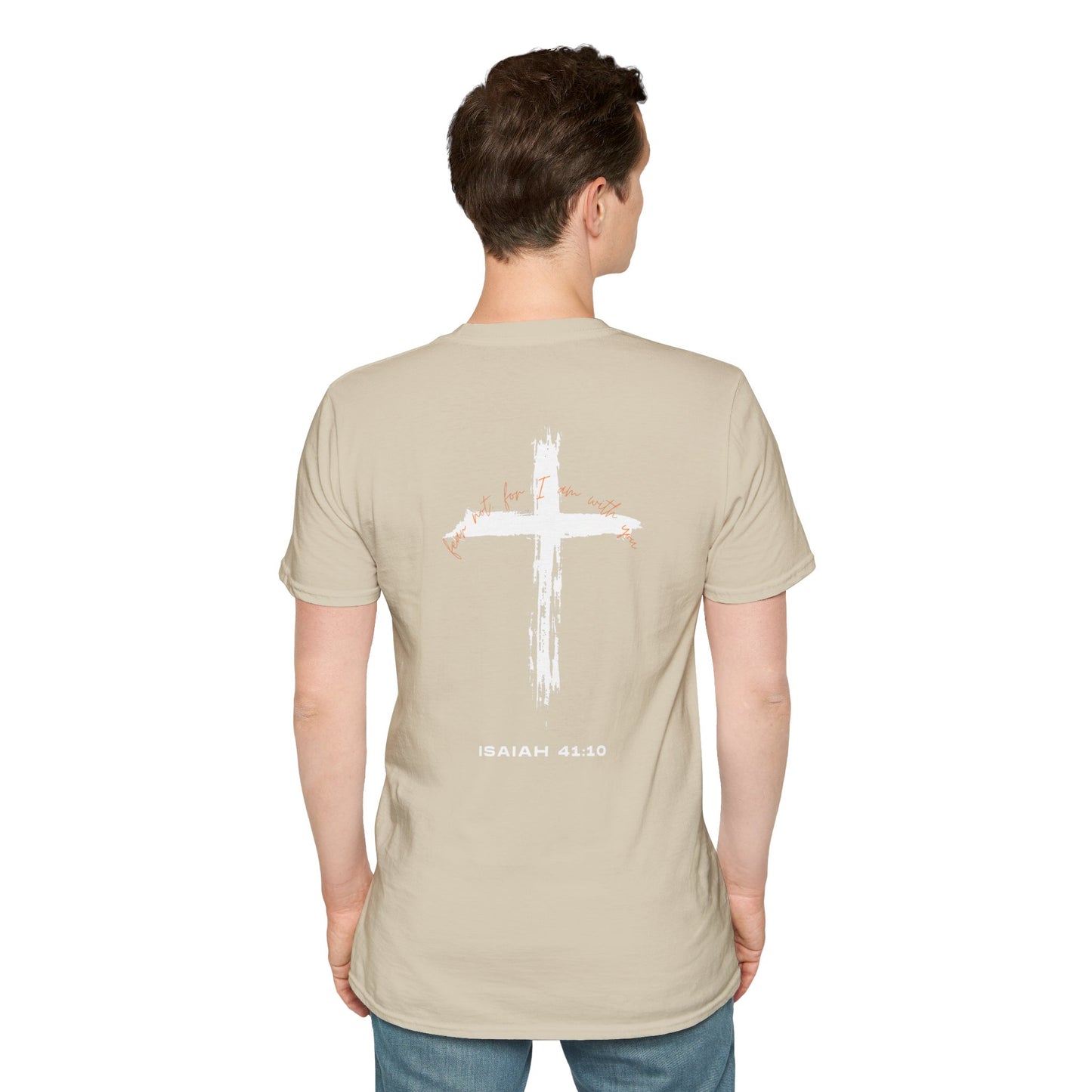 Faith-Inspired T-Shirt with Isaiah 41:10 Design - Customizable