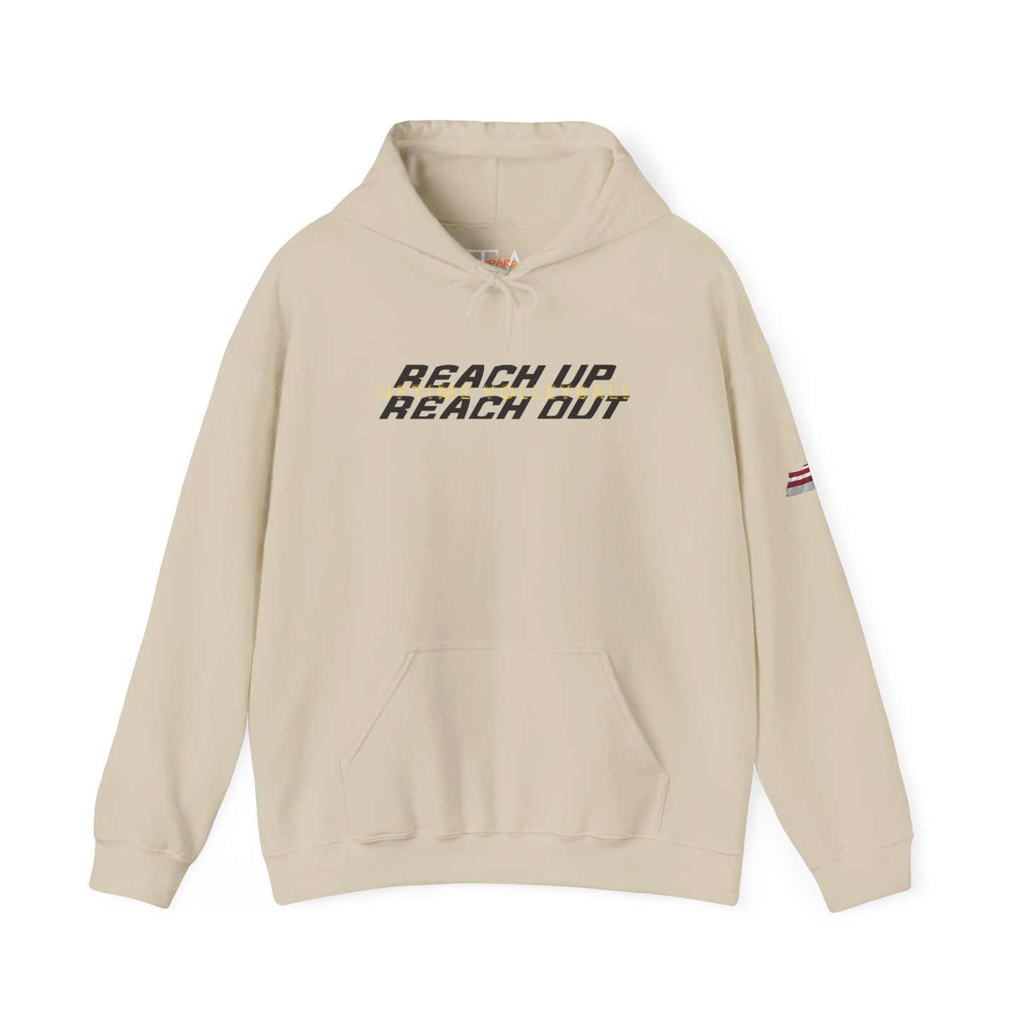 UPTIME Volleyball Reach Up Reach Out Hoodie | Empowerment Motivational Gift