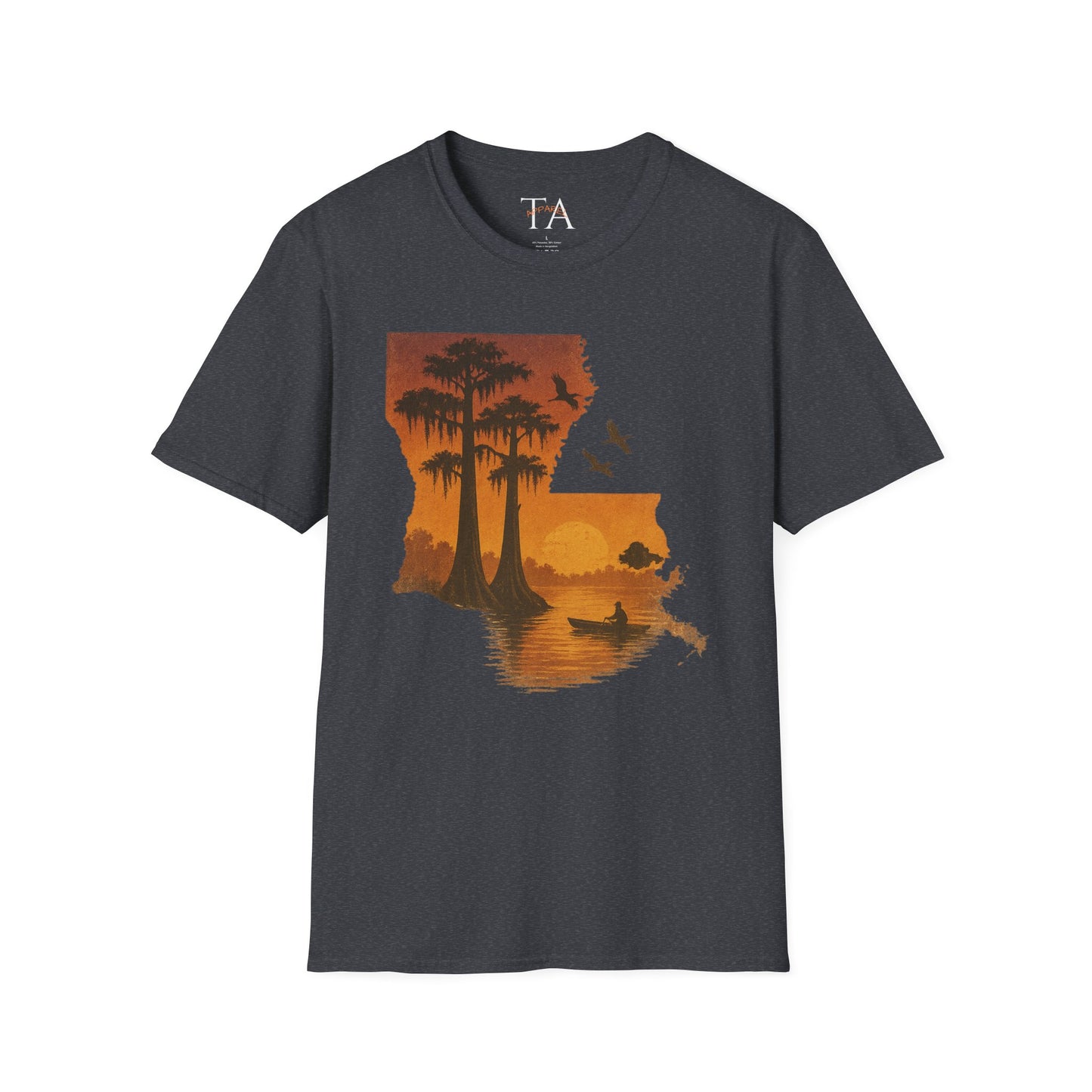 Louisiana Sunset T-Shirt, Unisex Beach Tee, Summer Vacation Shirt, Nature Lover Gift, Outdoor Adventure Apparel