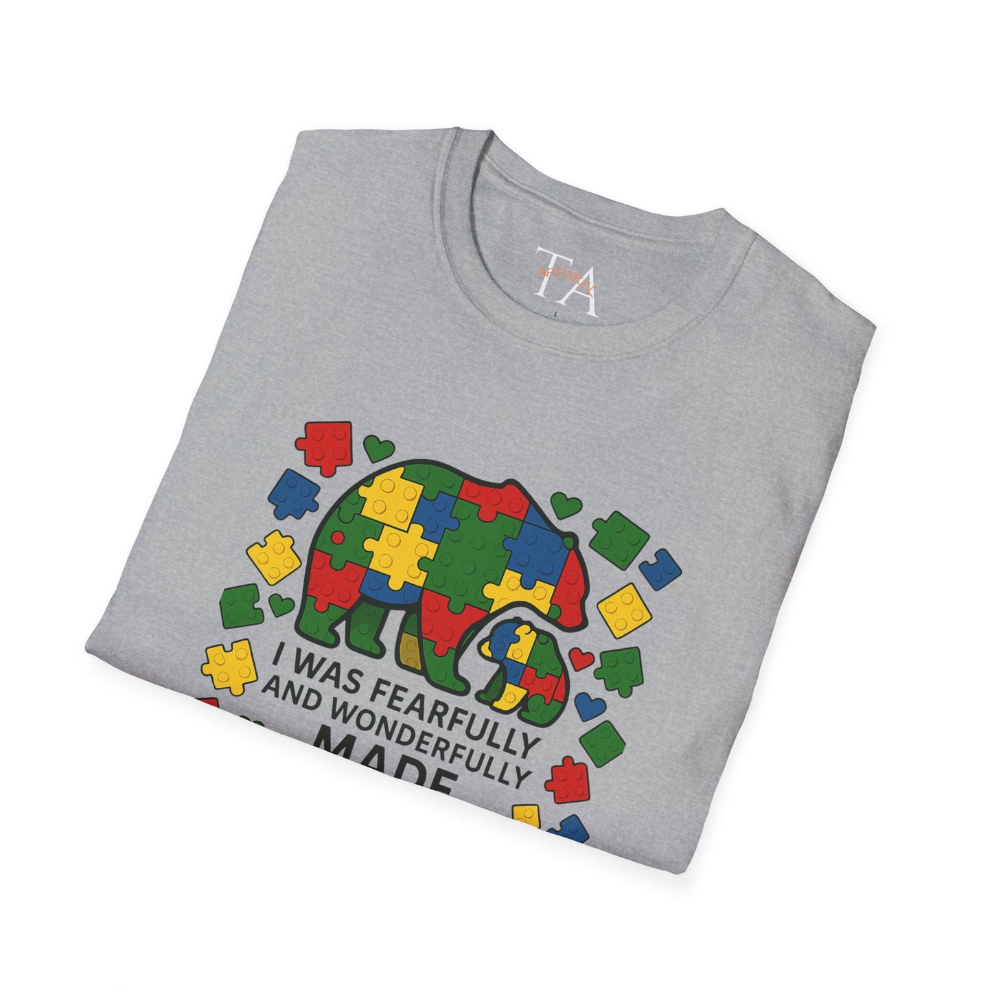 Autism Lego Mama Bear T-Shirt