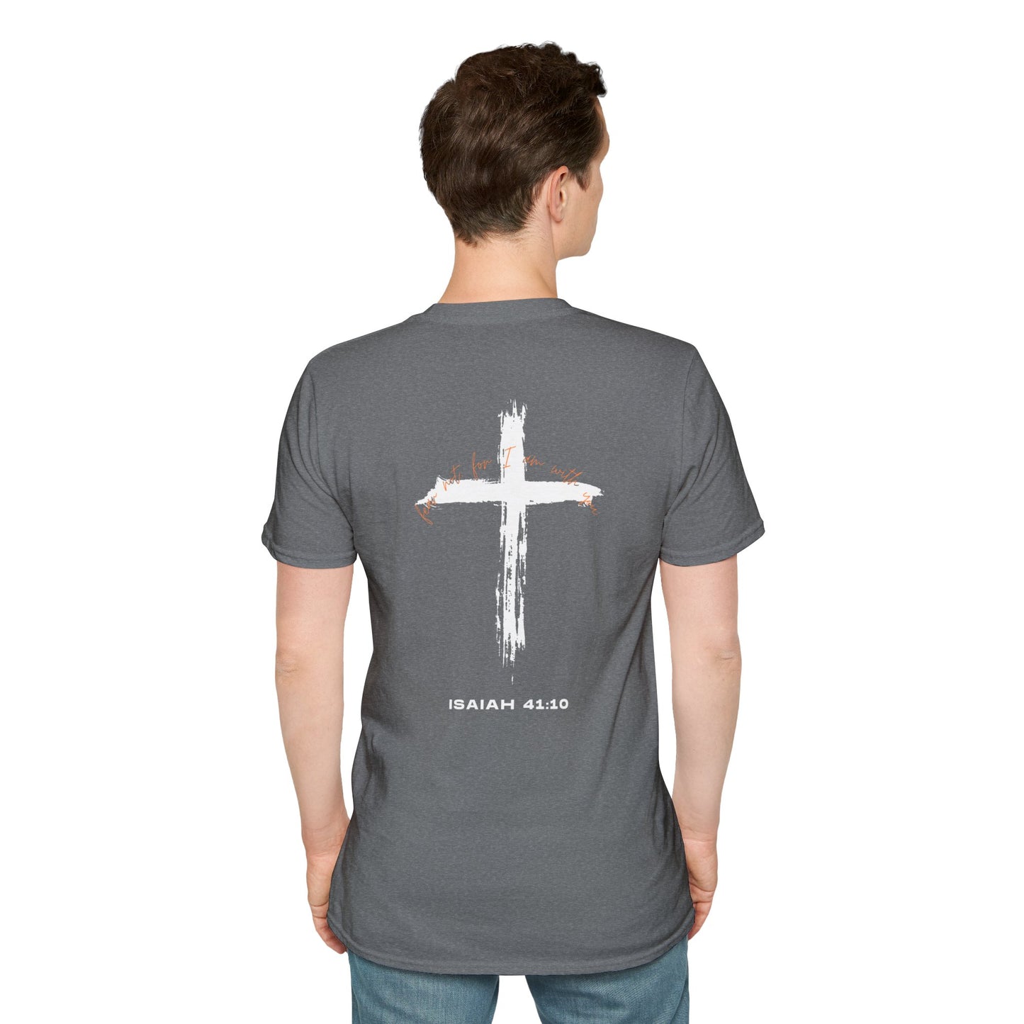 Faith-Inspired T-Shirt with Isaiah 41:10 Design - Customizable