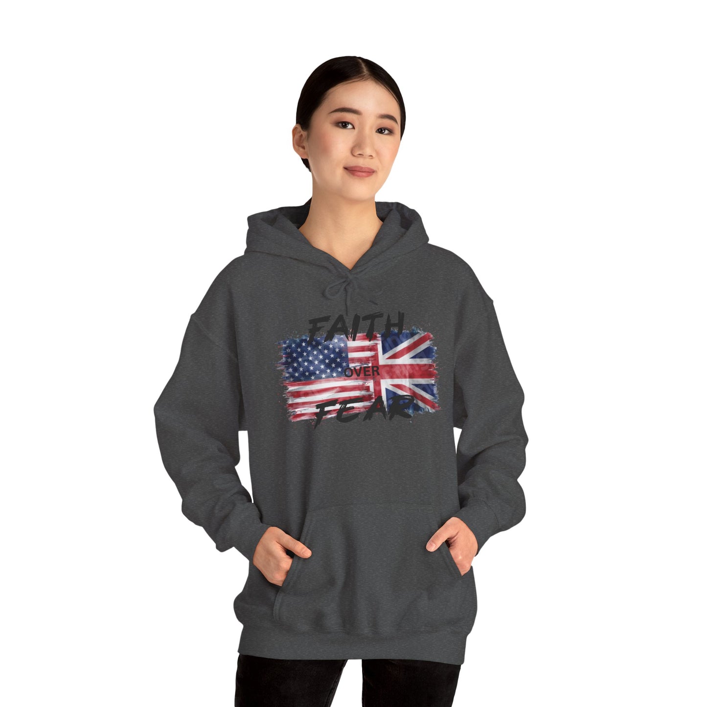 Faith over Fear USA UK Unisex Hoodie