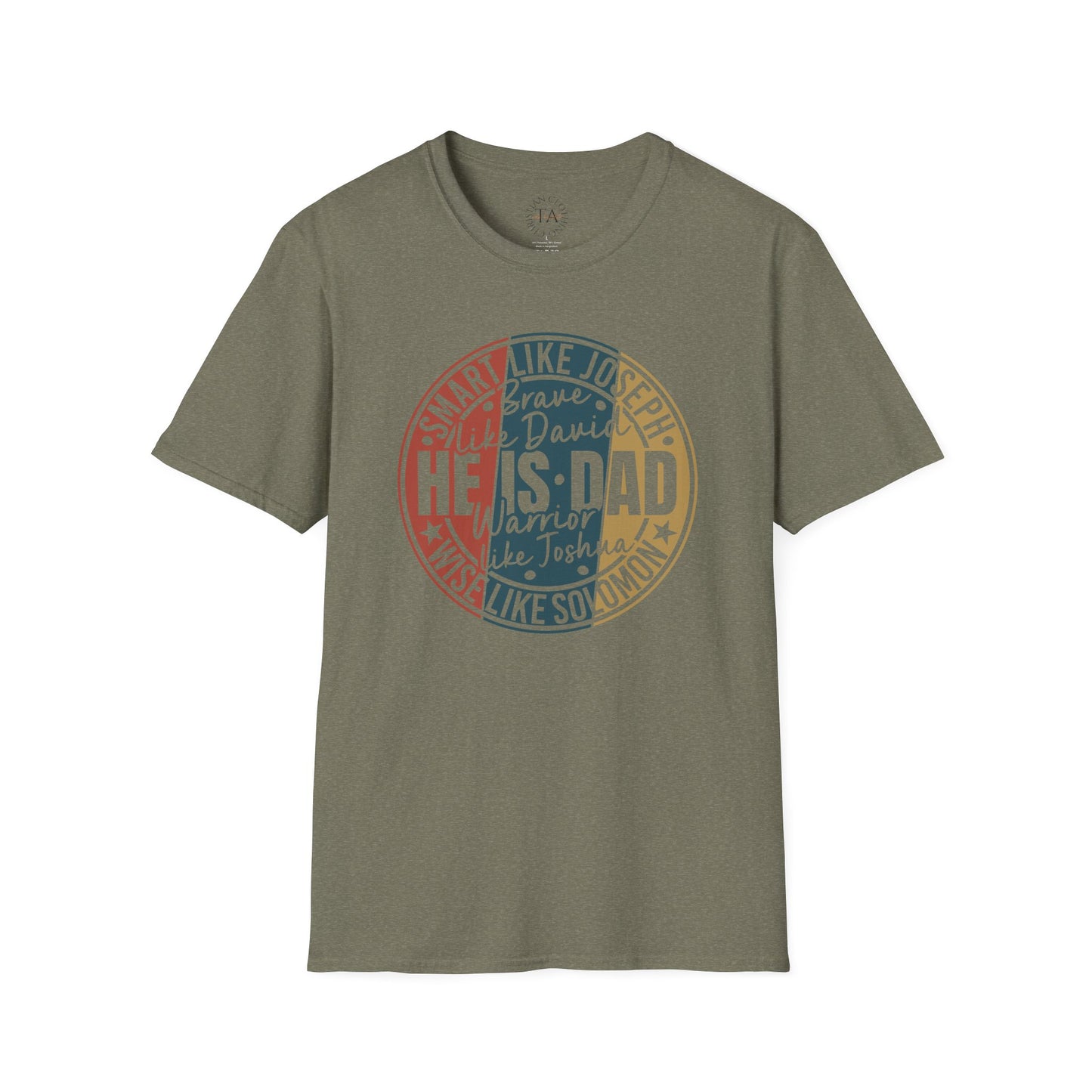 Faith Inspired Smart Like Dad Unisex Softstyle T-Shirt, Gifts for Father's Day, Casual Wear, Birthday Shirt, Dad Life Tee