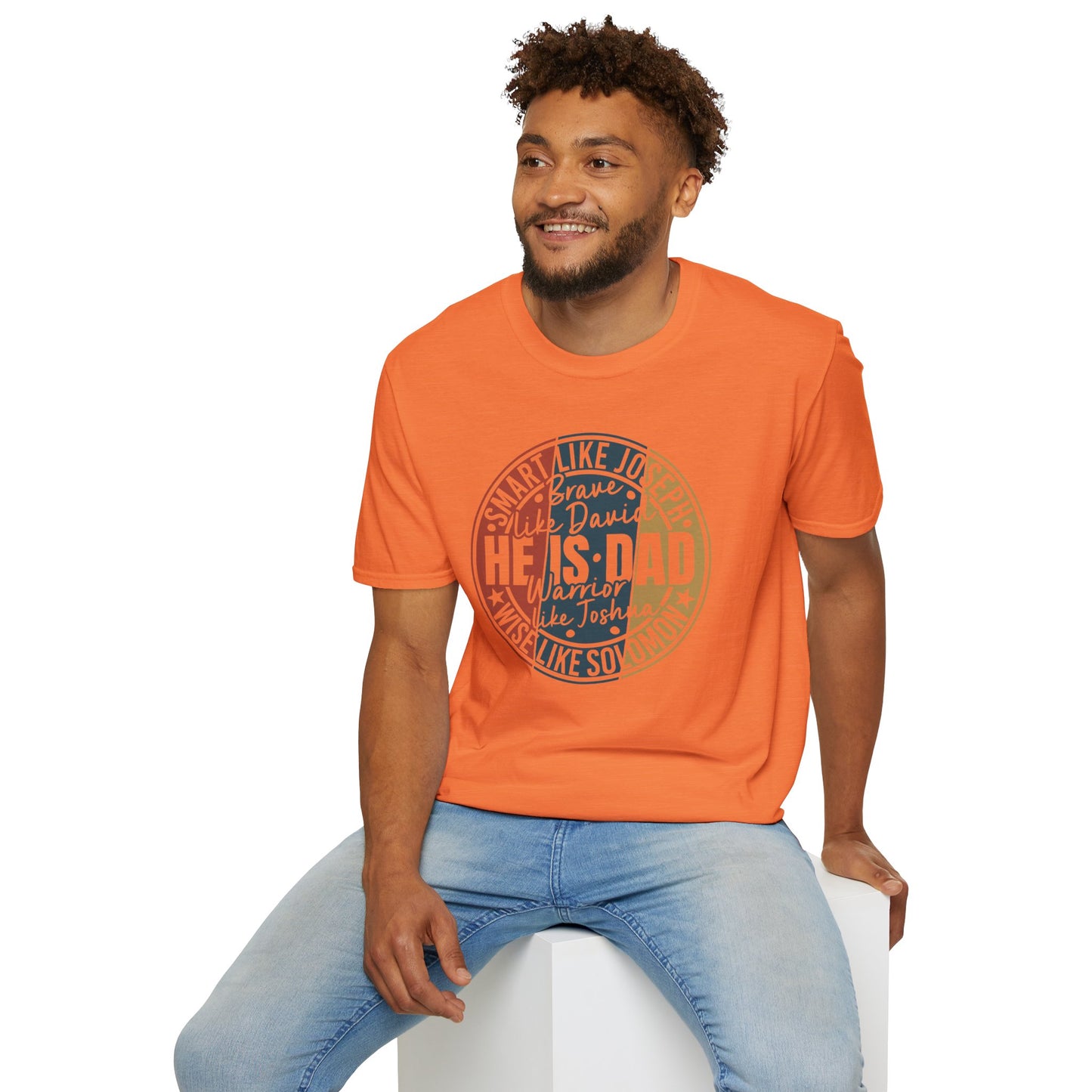 Faith Inspired Smart Like Dad Unisex Softstyle T-Shirt, Gifts for Father's Day, Casual Wear, Birthday Shirt, Dad Life Tee