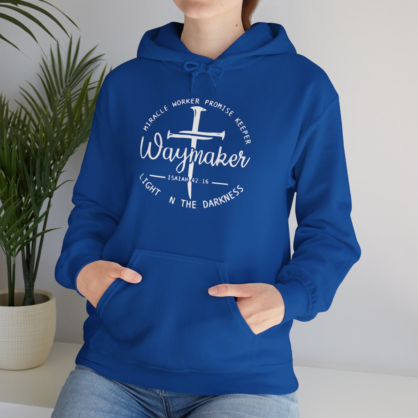 Faith Inspired Waymaker Hoodie - Cozy Sweatshirt for Faith Lovers and Celebrations