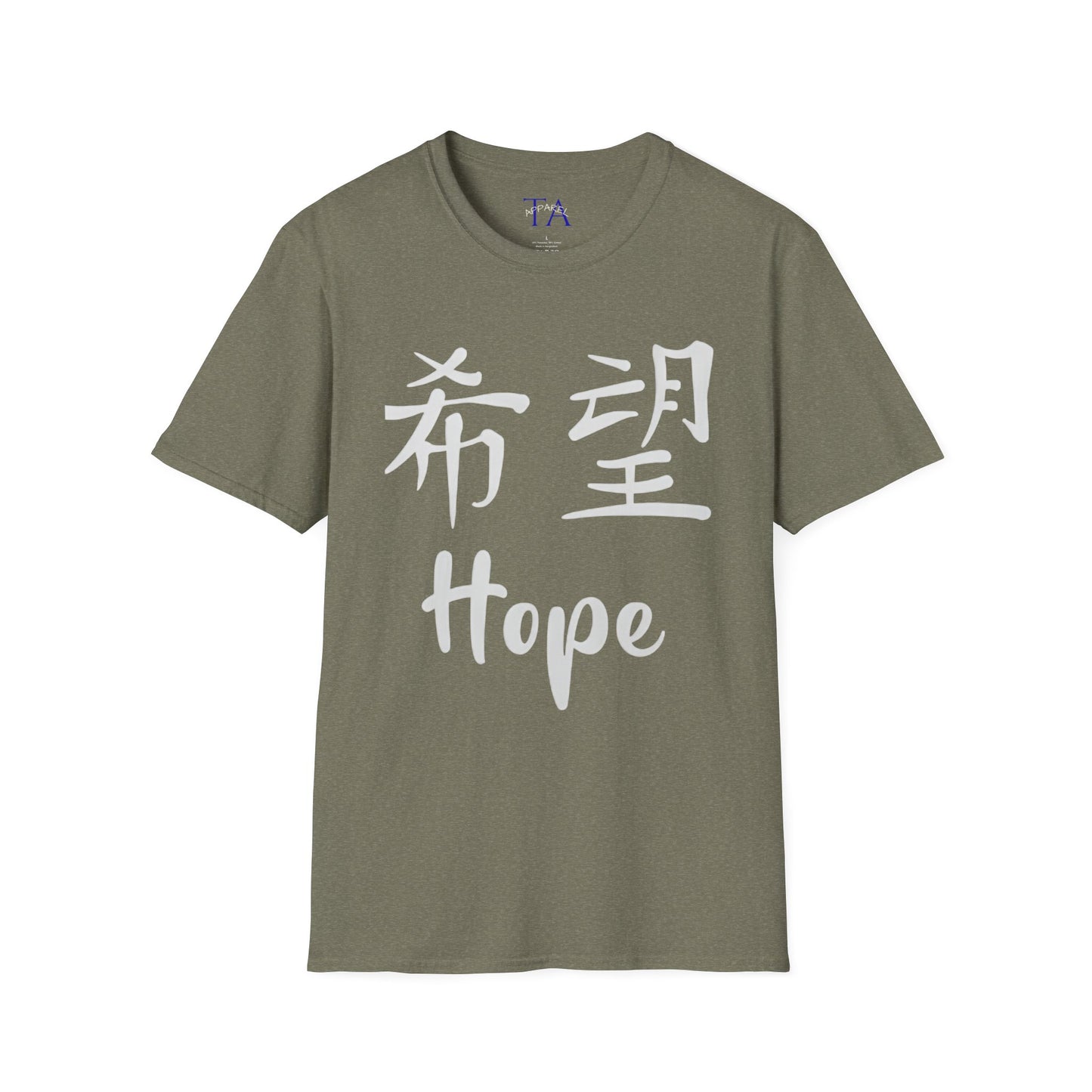 "Hope" Unisex Softstyle T-Shirt - Inspirational Apparel, Motivation Top, Casual Wear, Gift for Him/Her, Uplifting Message Tee