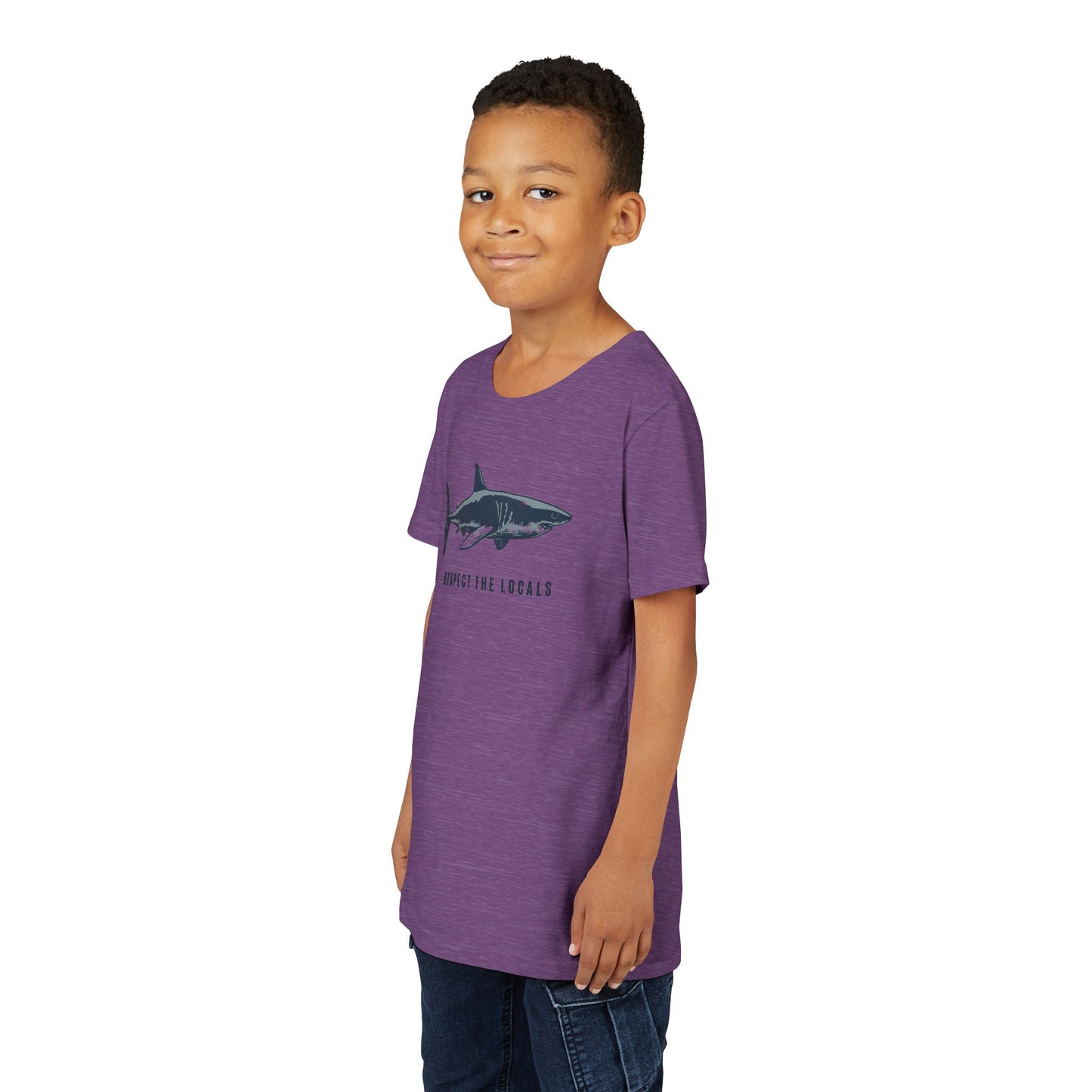 Kids Shark Youth Tee | Respect The Locals | Shark Lovers Shirt