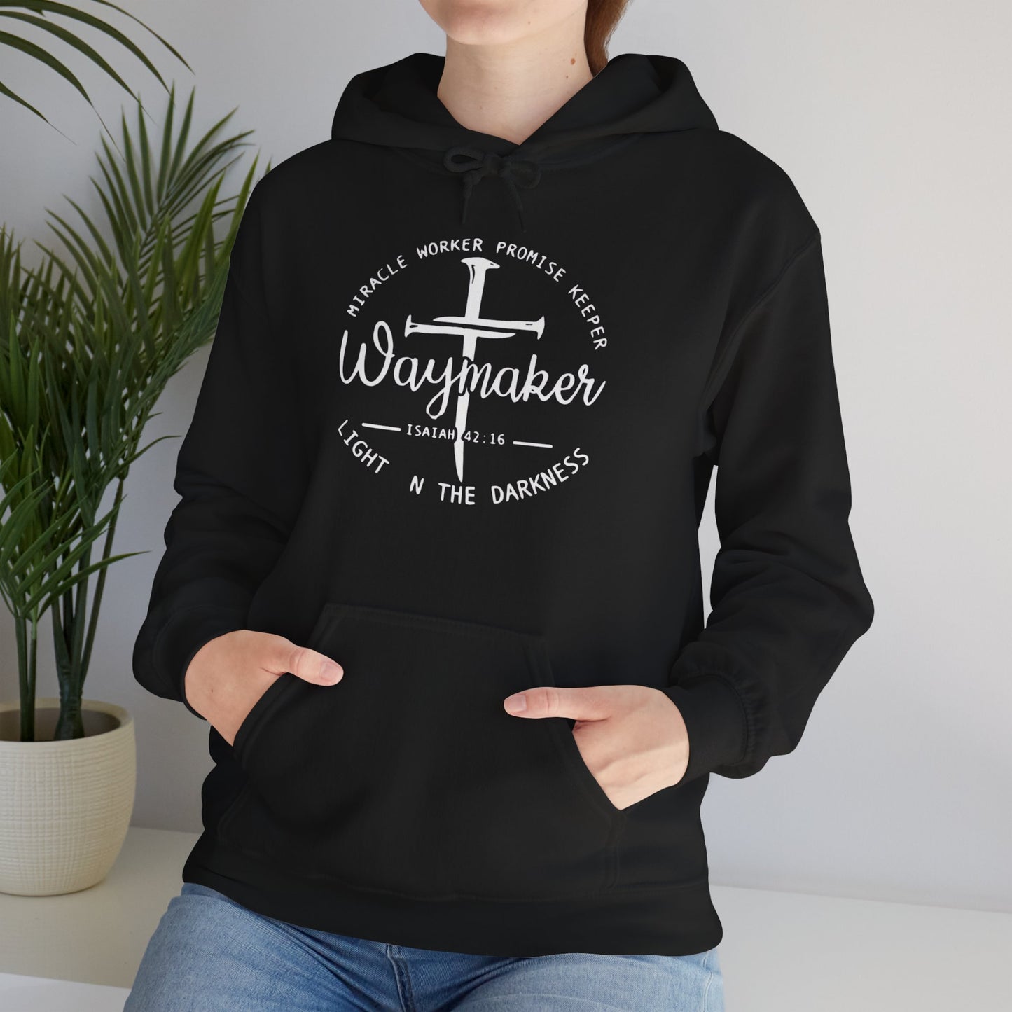 Faith Inspired Waymaker Hoodie - Cozy Sweatshirt for Faith Lovers and Celebrations