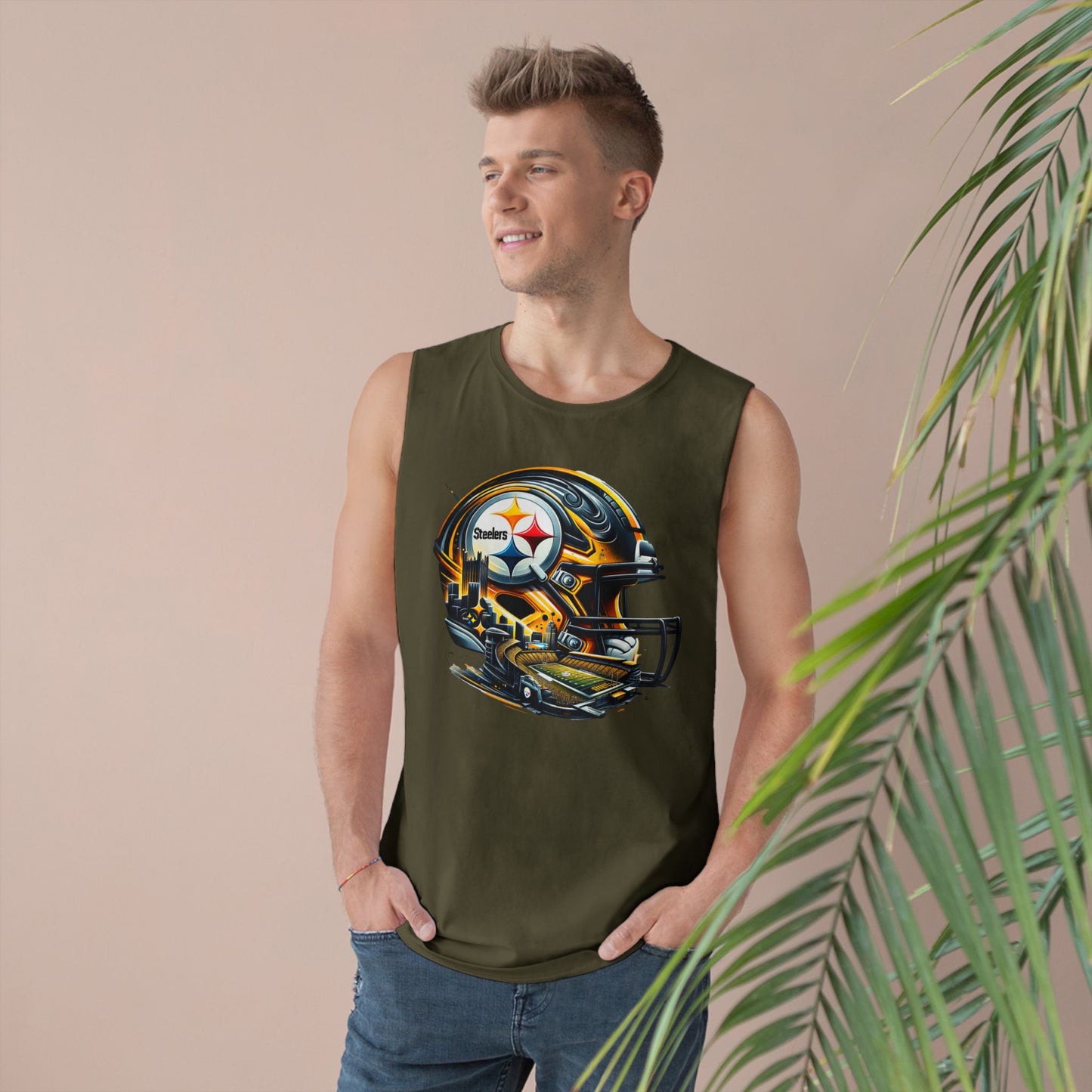 Football Unisex Sports Tank Top with Helmet Design, Casual Gym Wear, Game Day Outfit, Fitness Apparel, Athletic Gift