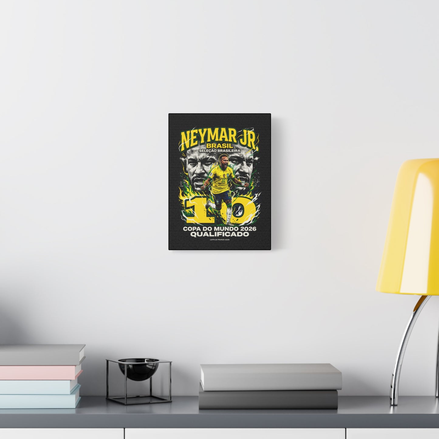 Neymar - Matte Canvas, Stretched, 1.25"