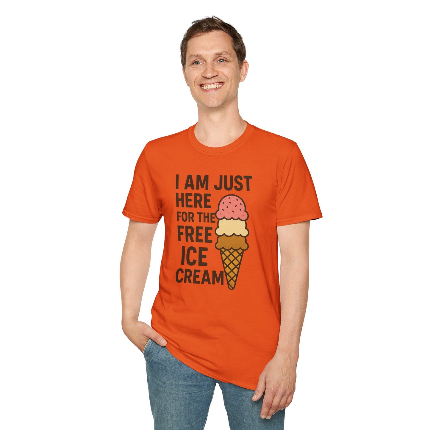 Ice Cream Lover's Unisex T-Shirt, Funny Graphic Tee, Summer Apparel, Sweet Treats Gift, Birthday Humor Shirt