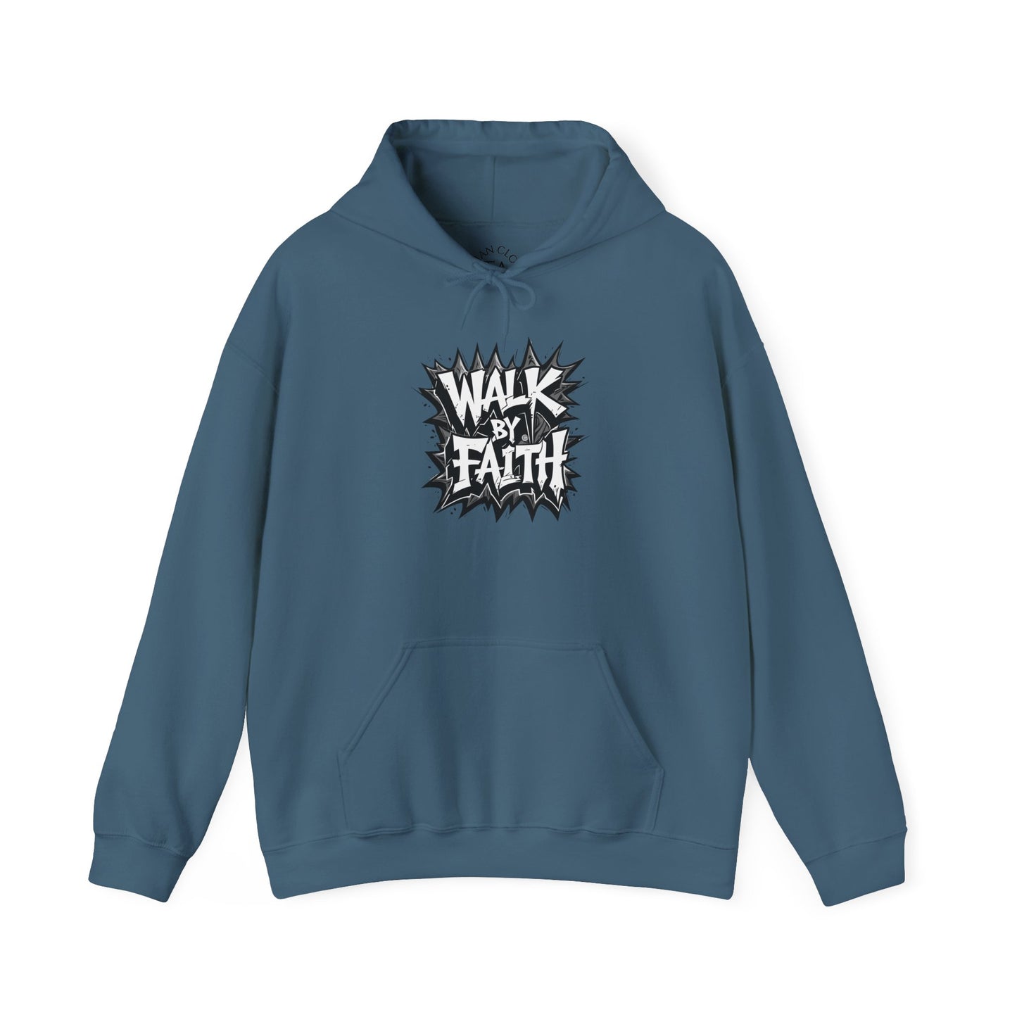 Faith Inspired Unisex Walk by Faith Hoodie - Inspirational Unisex Sweatshirt, Faith Apparel, Cozy Casual Wear, Gift for Believers, Everyday Comfort