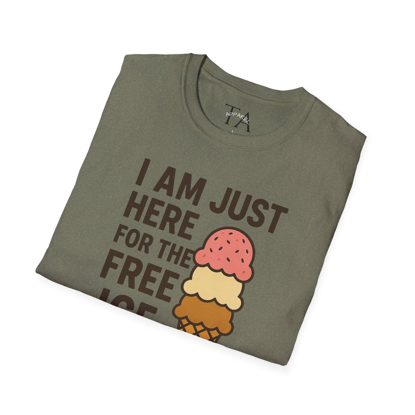 Ice Cream Lover's Unisex T-Shirt, Funny Graphic Tee, Summer Apparel, Sweet Treats Gift, Birthday Humor Shirt