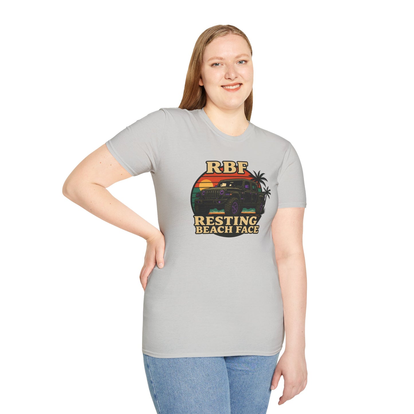Resting Beach Face T-Shirt | Resting Beach Face | Summer Casual Wear, Vacation Tee, Beach Lover Gift, Relaxed Style, Unisex Apparel