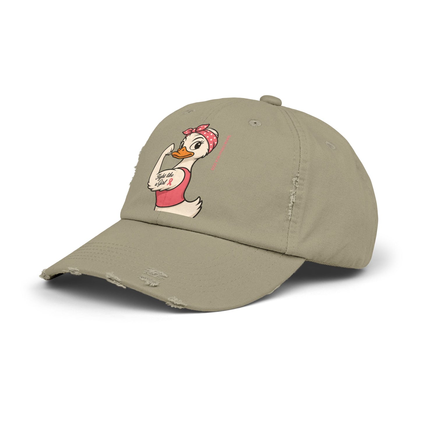 Breast Cancer Awareness - Fight Like a Girl - Roxie the Riveter Duck