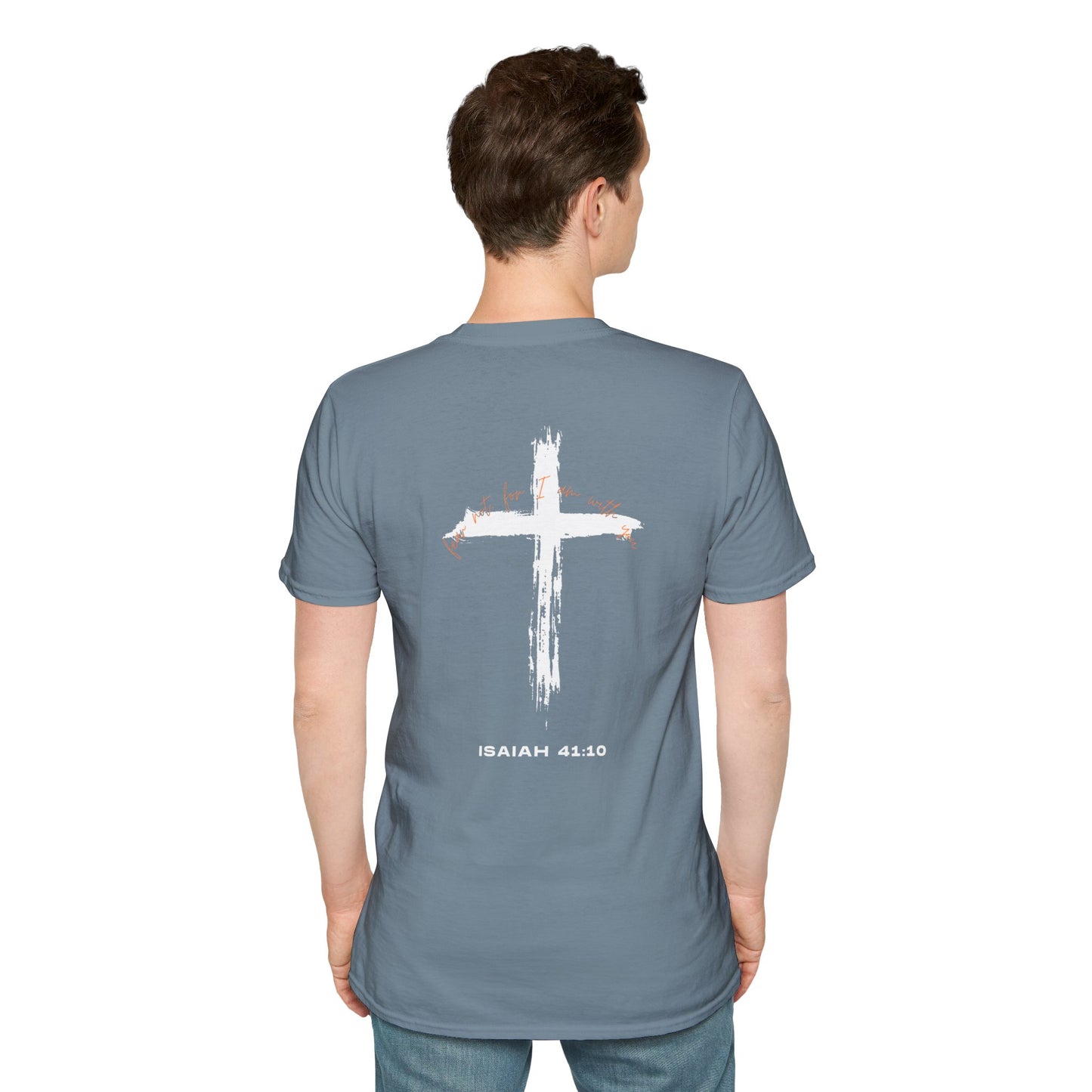 Faith-Inspired T-Shirt with Isaiah 41:10 Design - Customizable