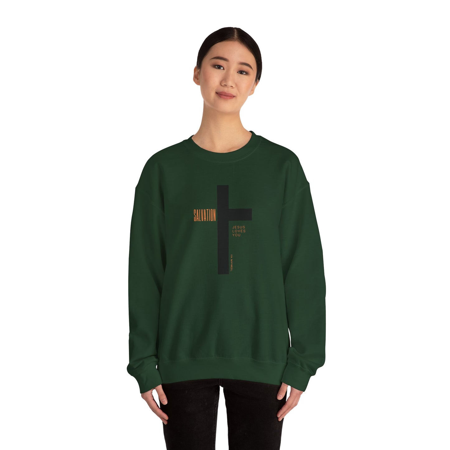 Faith Inspired Salvation Cross Sweatshirt