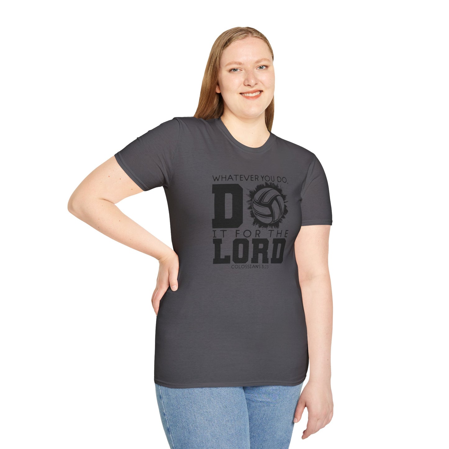 Volleyball Christian Unisex T-Shirt - Do it for the Lord