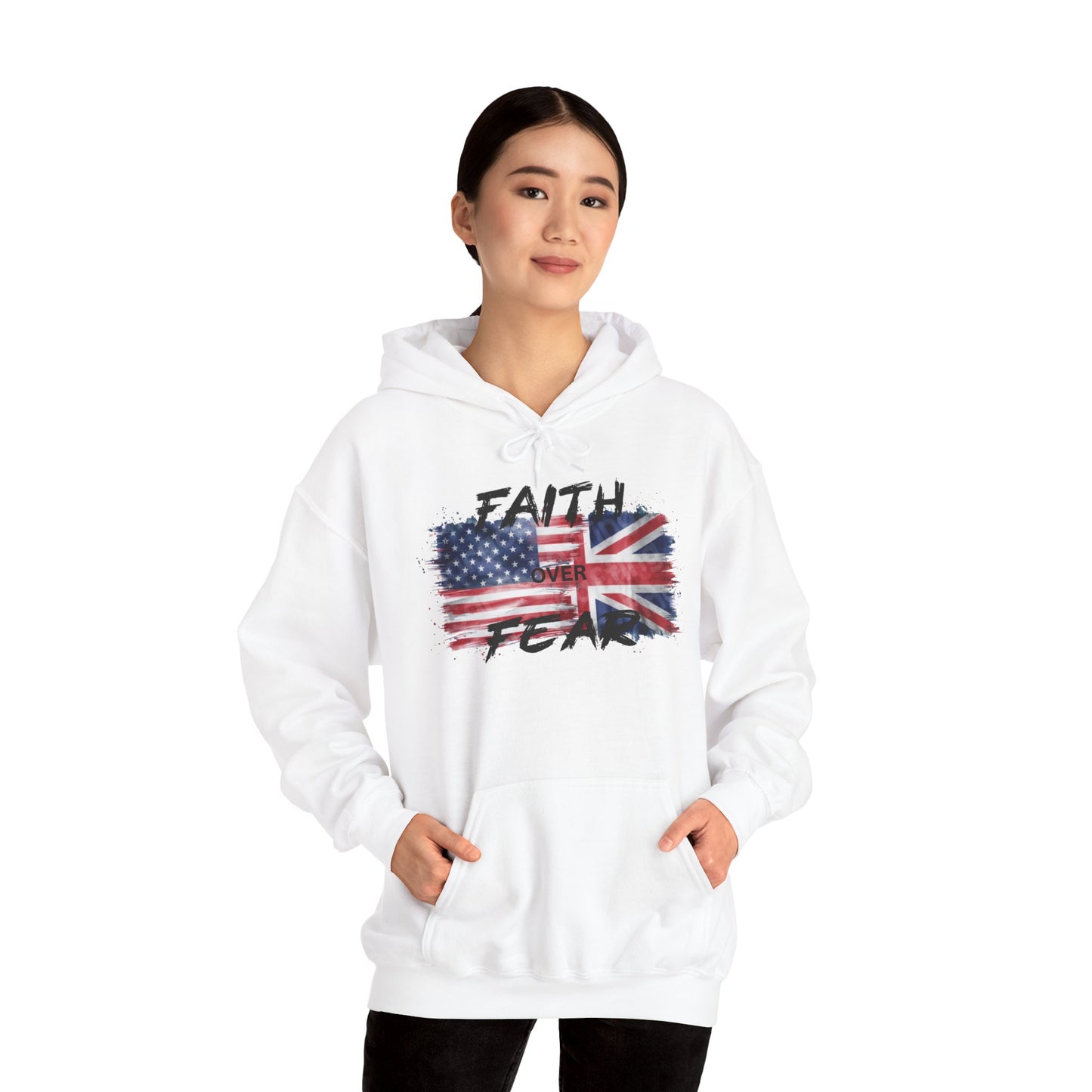 Faith over Fear USA UK Unisex Hoodie