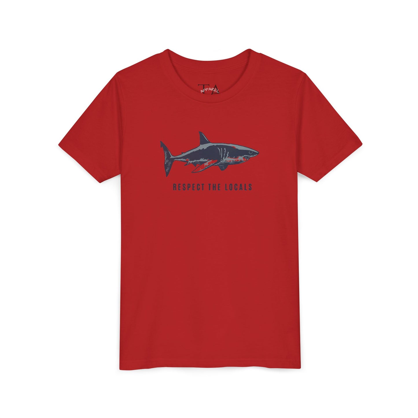 Kids Shark Youth Tee | Respect The Locals | Shark Lovers Shirt