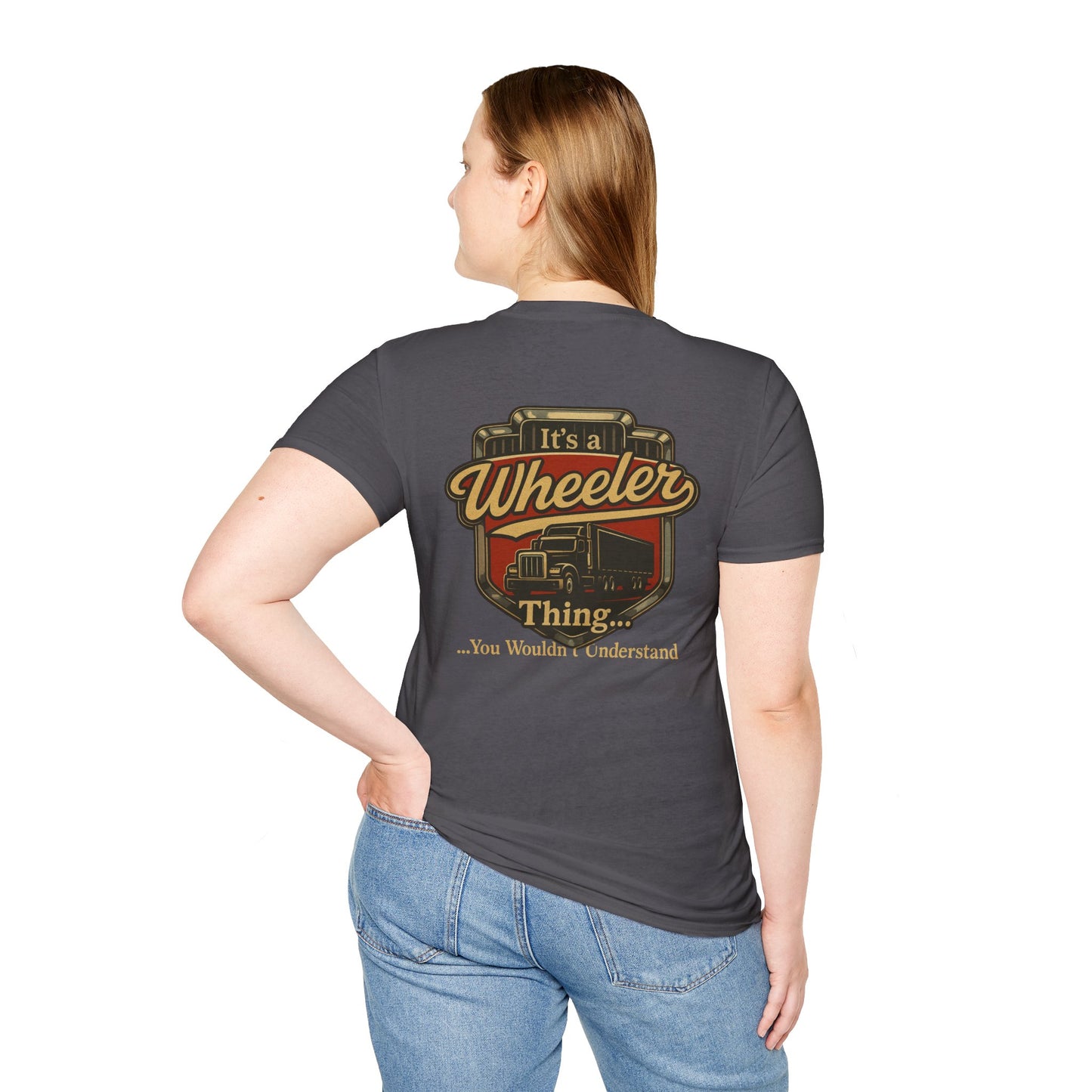"It's a Wheeler Thing" Unisex Softstyle T-Shirt, Ideal for Truck Lovers, Gifts for Drivers, Casual Wear, Perfect for Birthdays, Father's Day