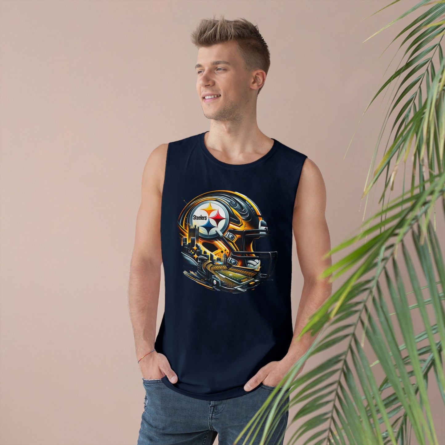 Football Unisex Sports Tank Top with Helmet Design, Casual Gym Wear, Game Day Outfit, Fitness Apparel, Athletic Gift