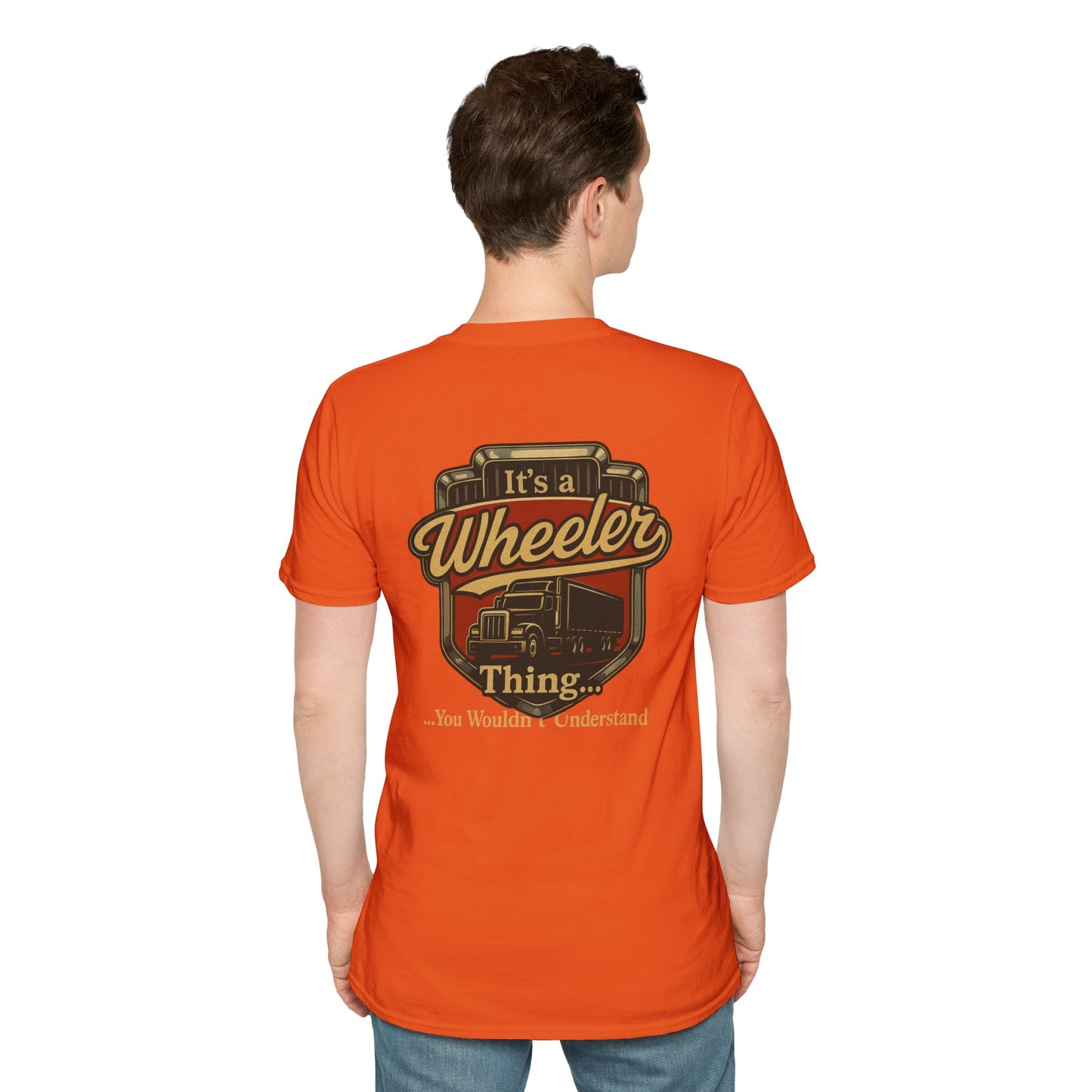 "It's a Wheeler Thing" Unisex Softstyle T-Shirt, Ideal for Truck Lovers, Gifts for Drivers, Casual Wear, Perfect for Birthdays, Father's Day