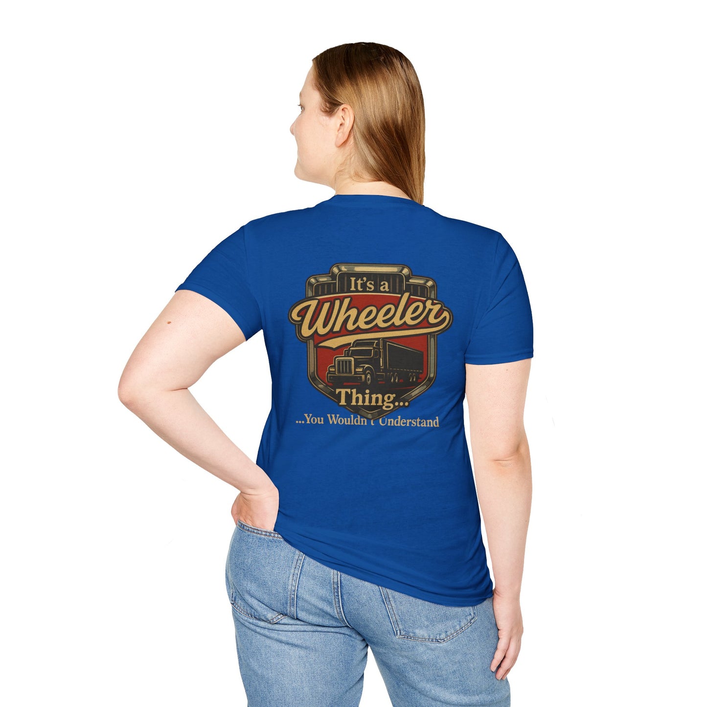 "It's a Wheeler Thing" Unisex Softstyle T-Shirt, Ideal for Truck Lovers, Gifts for Drivers, Casual Wear, Perfect for Birthdays, Father's Day