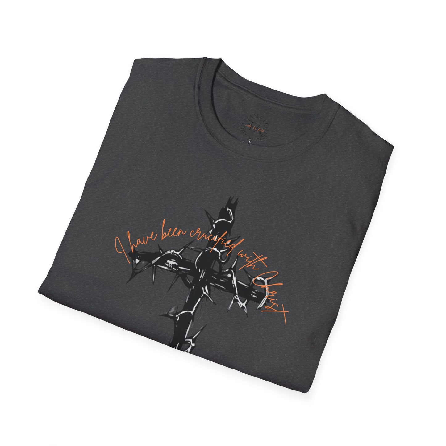 Faith Inspired Christian Cross Unisex T-Shirt - 'I Have Been Crucified with Christ' Design
