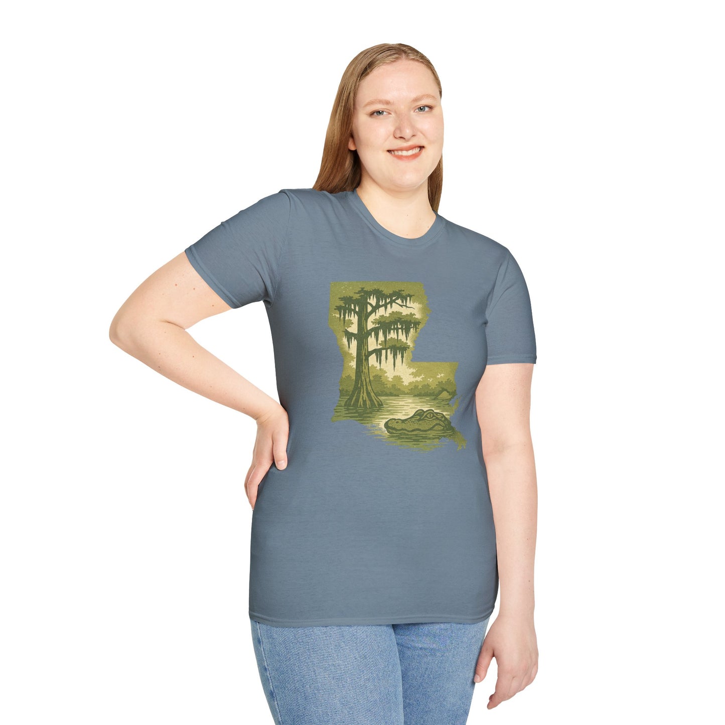 Louisiana Nature T-Shirt, Gift for Nature Lovers, Unisex Tee, Travel Souvenir, Outdoor Enthusiast Apparel, Urban Jungle Style