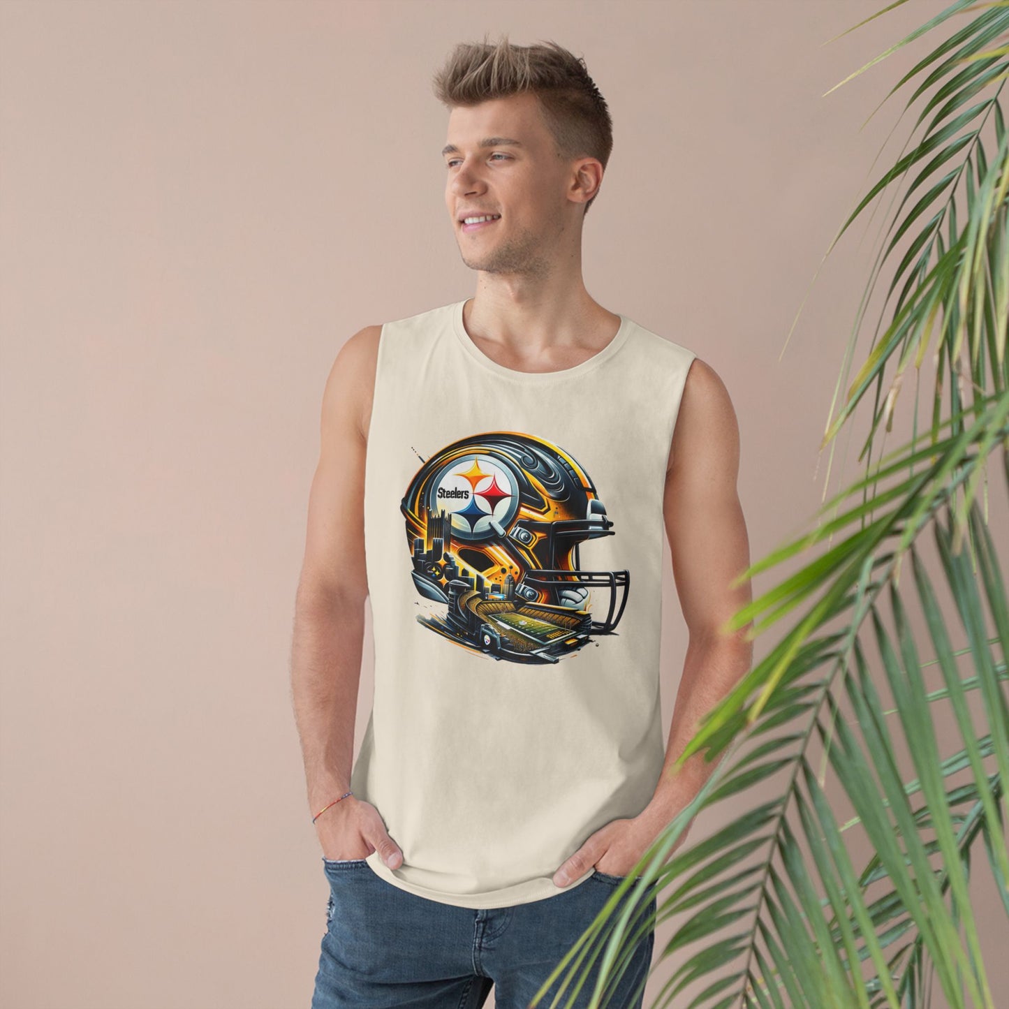 Football Unisex Sports Tank Top with Helmet Design, Casual Gym Wear, Game Day Outfit, Fitness Apparel, Athletic Gift