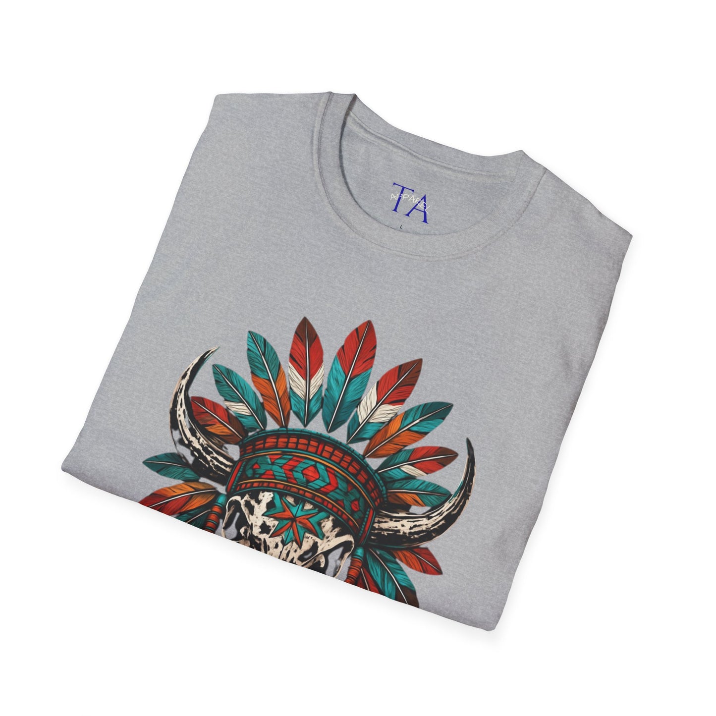 Native American Bull Skull Unisex T-Shirt