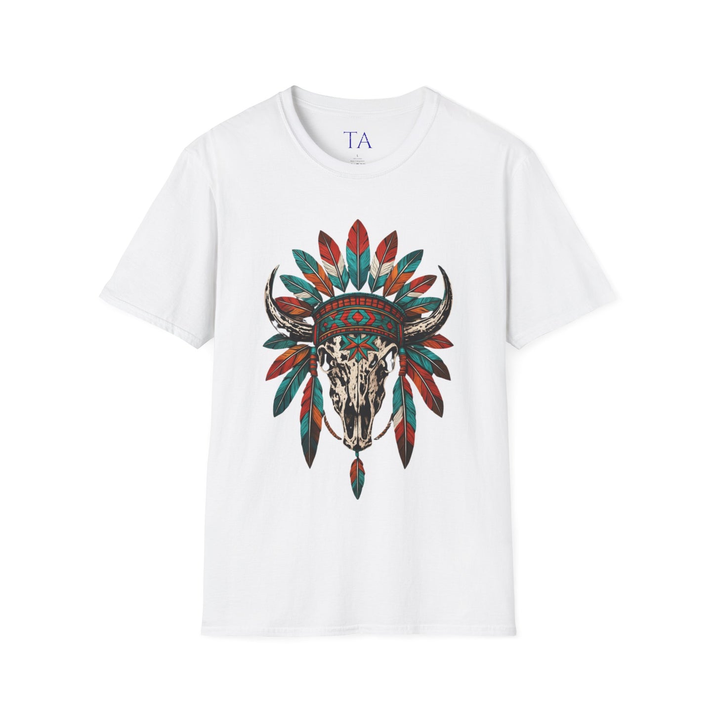 Native American Bull Skull Unisex T-Shirt