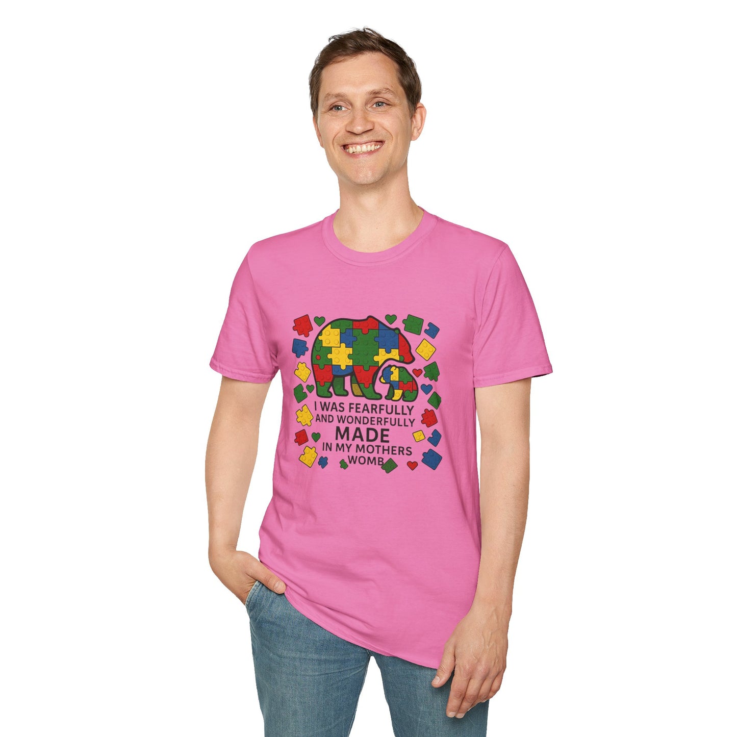 Autism Lego Mama Bear T-Shirt