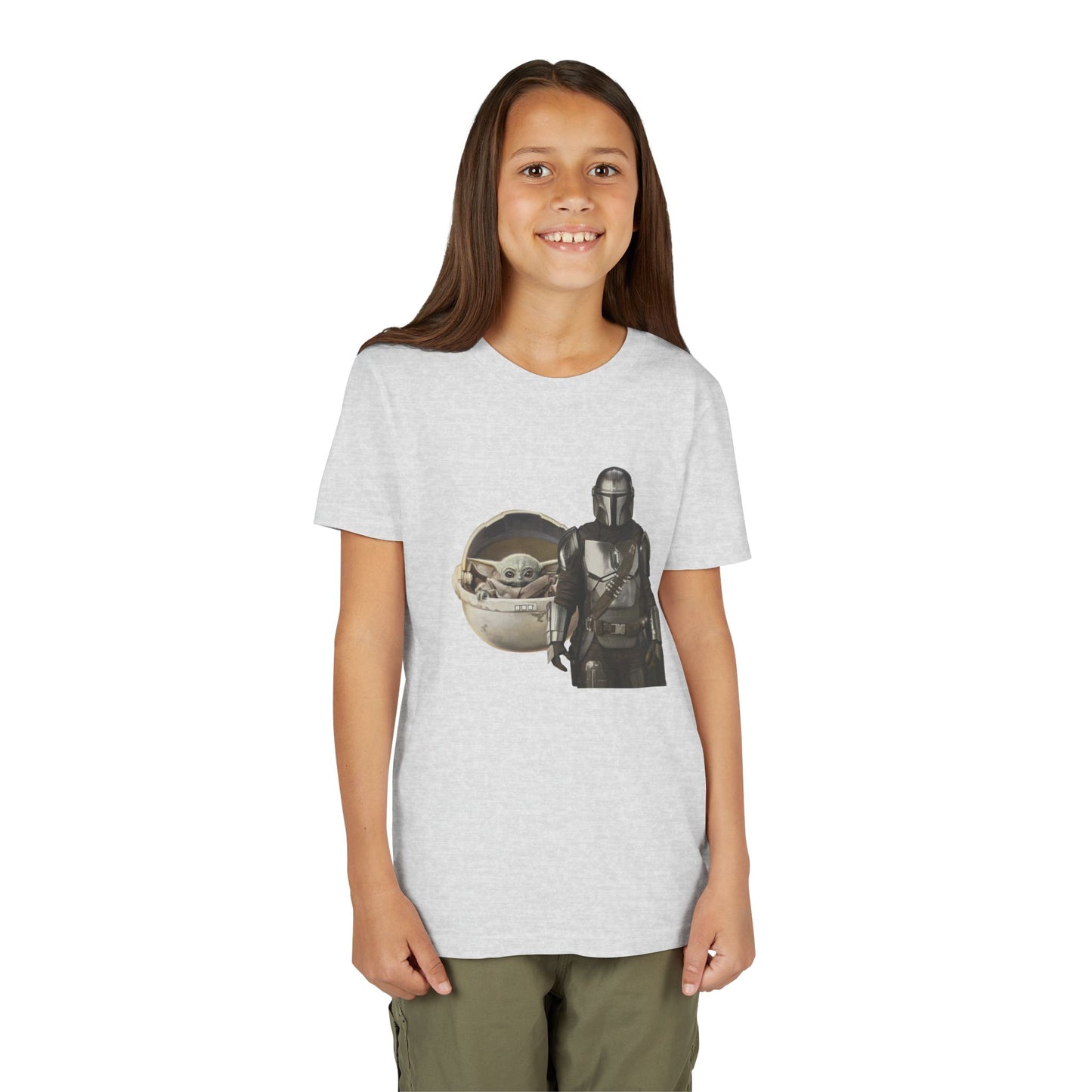 Kids Star Wars Inspired Youth Tee, Mandalorian T-Shirt, Grogu Shirt, Galaxy Adventure, Kids Summer Outfit, Birthday Gift