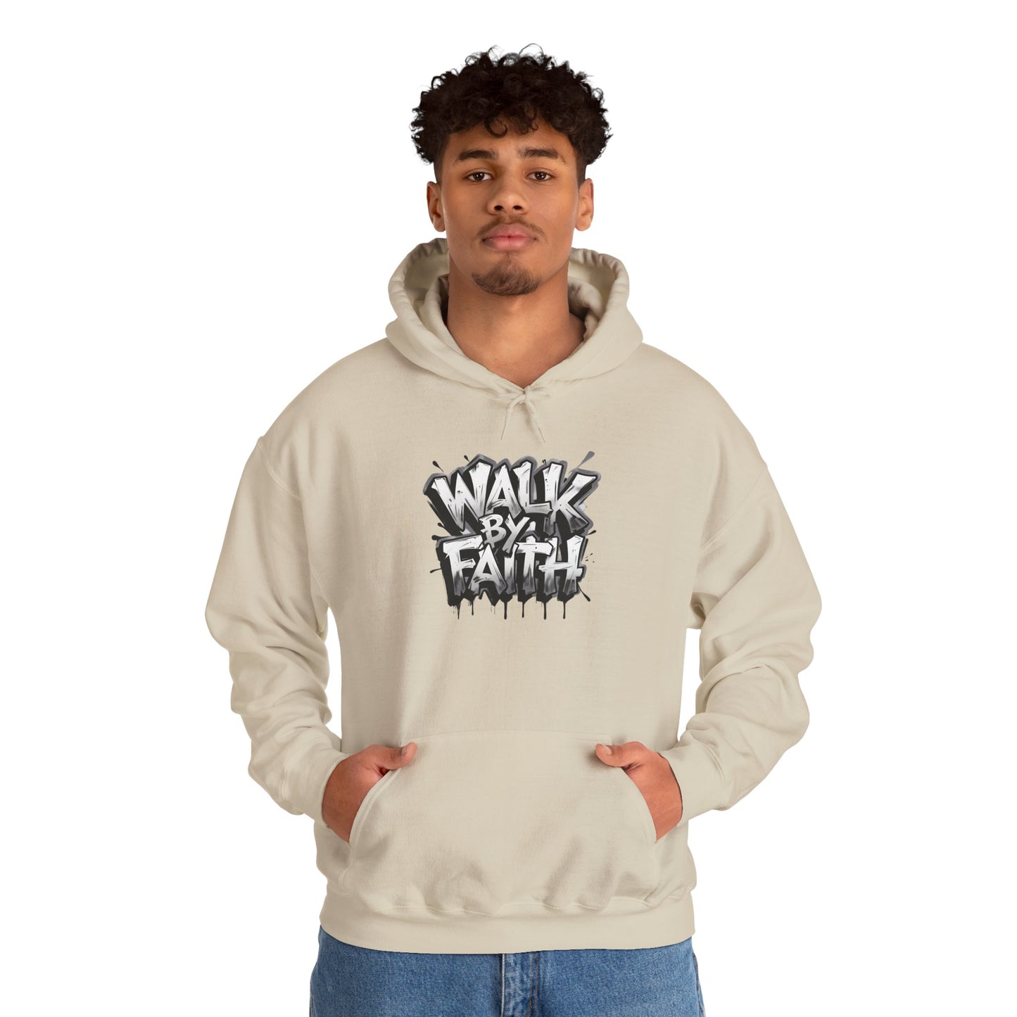 Faith Inspired Unisex Hoodie - 'Walk by Faith' Design