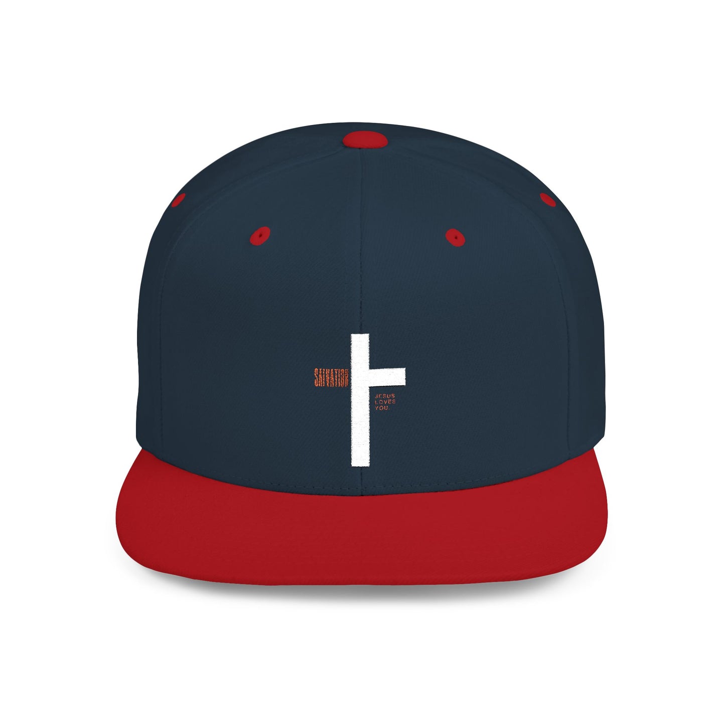 Snapback Hat with salvation cross