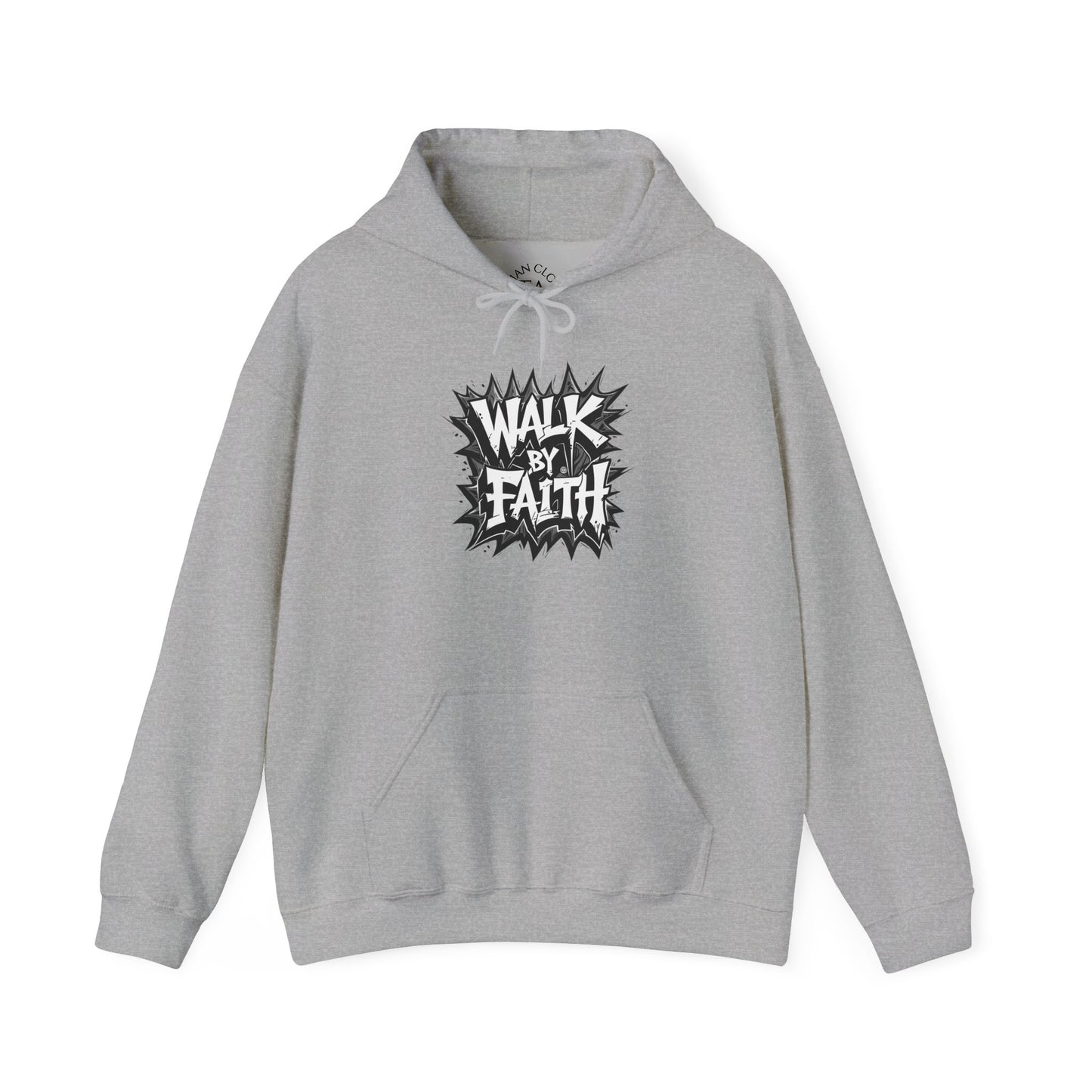 Faith Inspired Unisex Walk by Faith Hoodie - Inspirational Unisex Sweatshirt, Faith Apparel, Cozy Casual Wear, Gift for Believers, Everyday Comfort