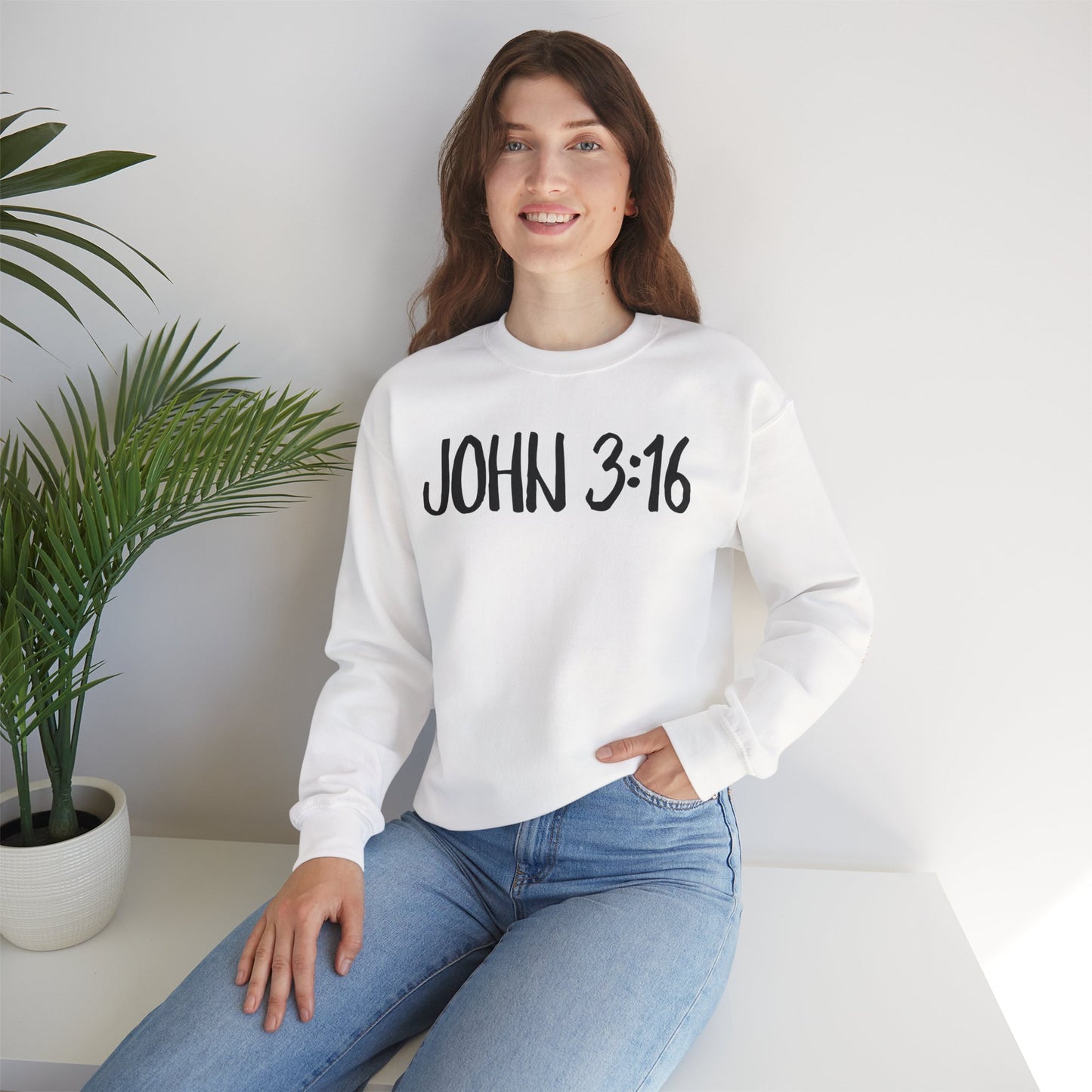 Faith Inspired John 3:16 Crewneck Sweatshirt