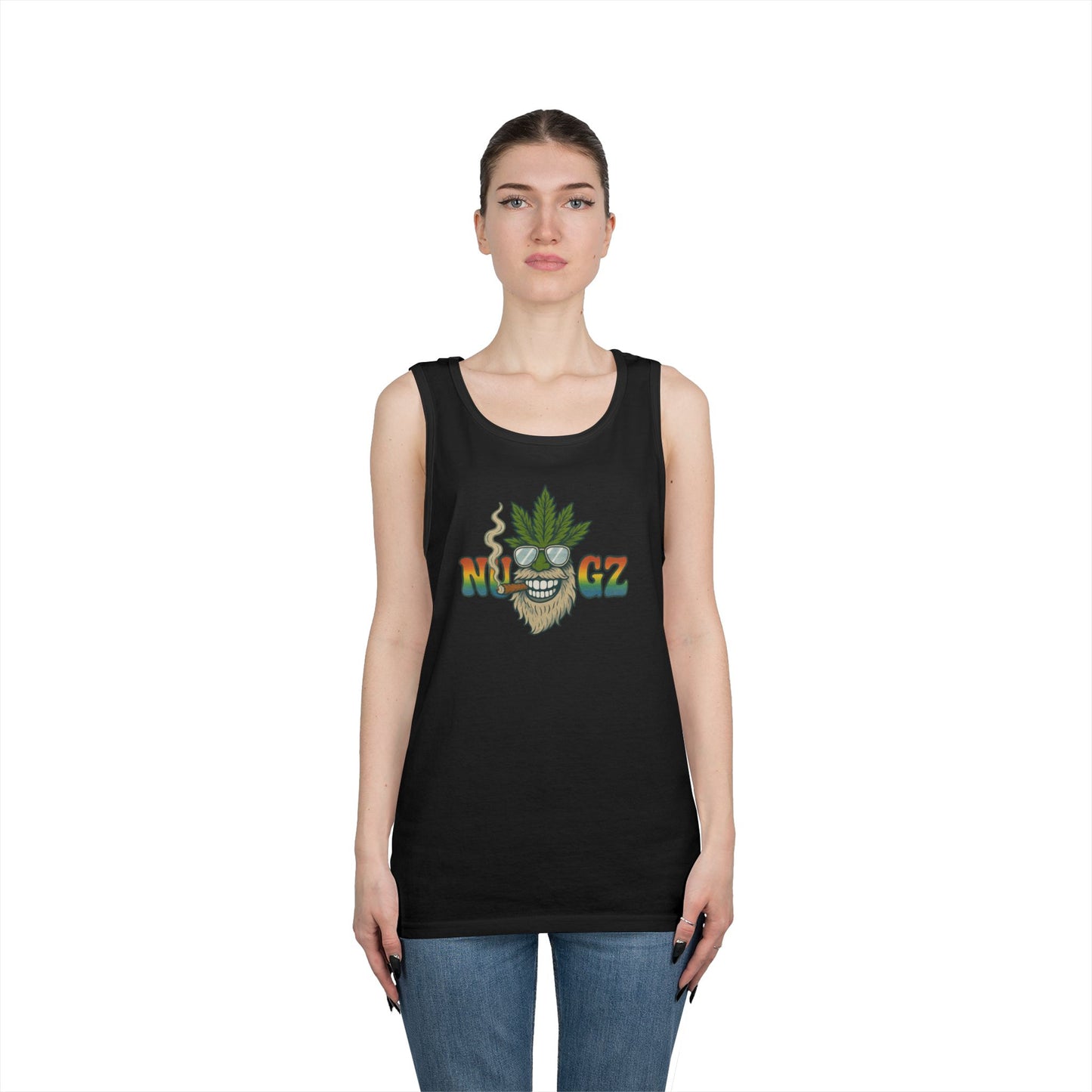 NUGZ Chill Vibes Tank Top | Retro Cannabis Design