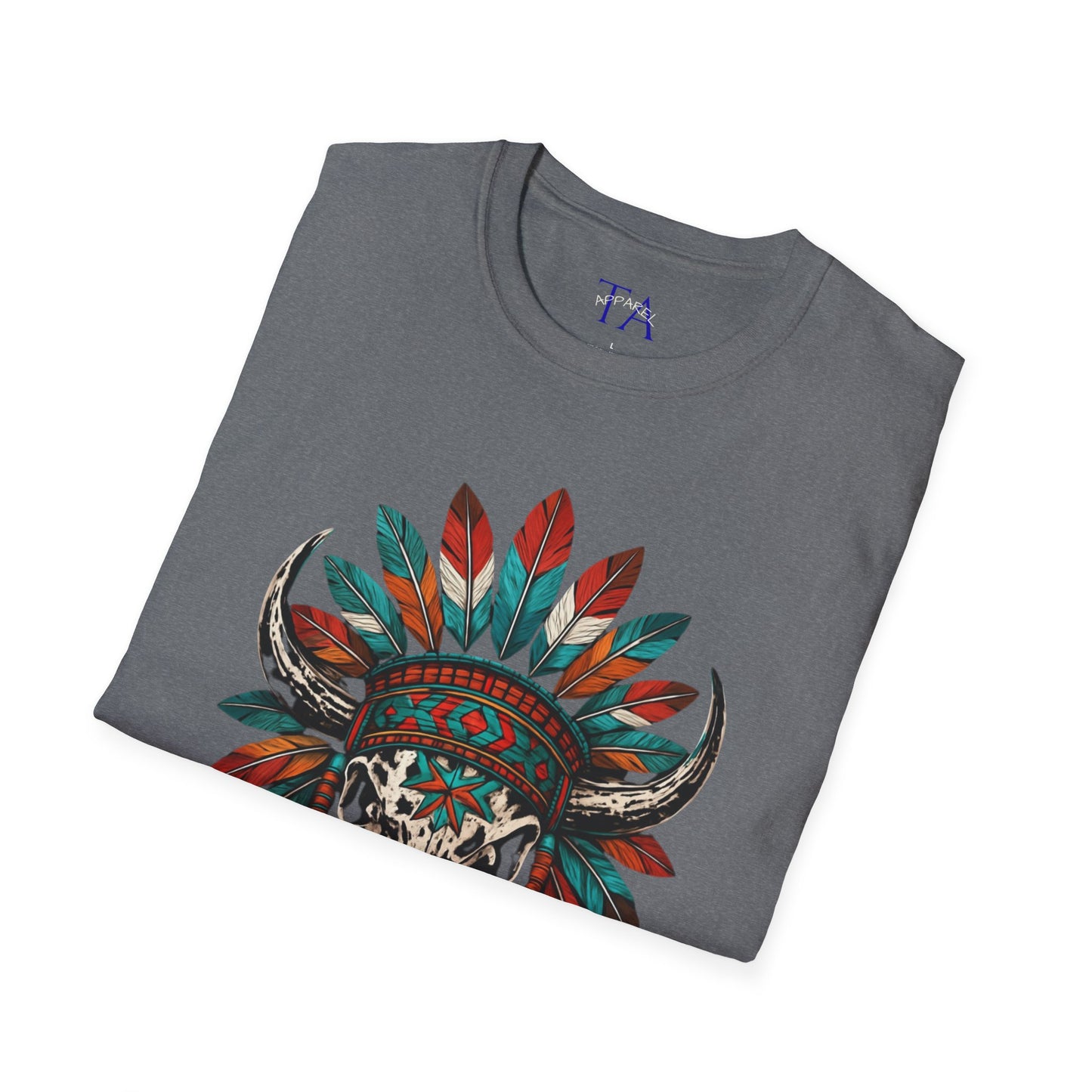 Native American Bull Skull Unisex T-Shirt